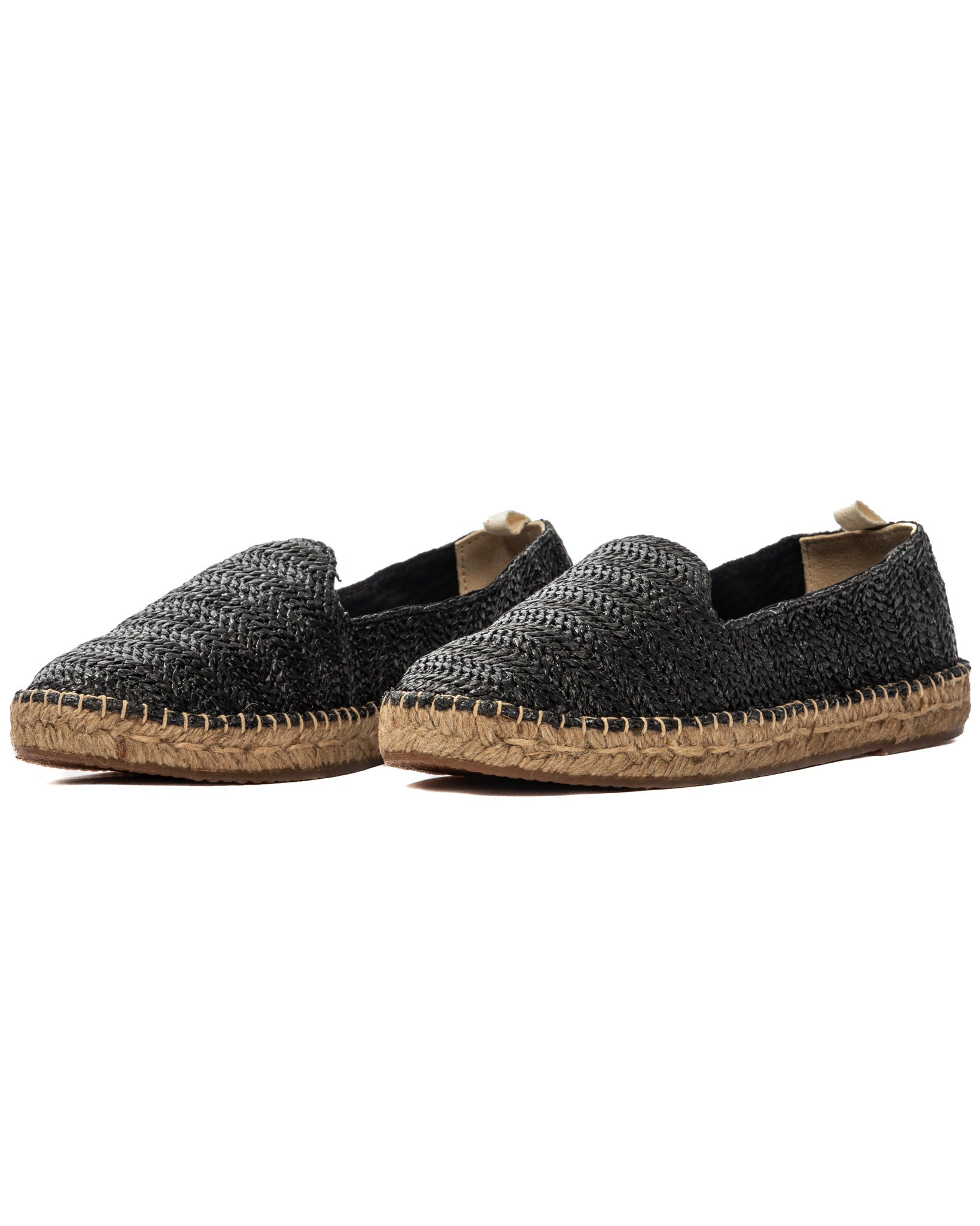 Gallipoli - espadrillas in rafia nero