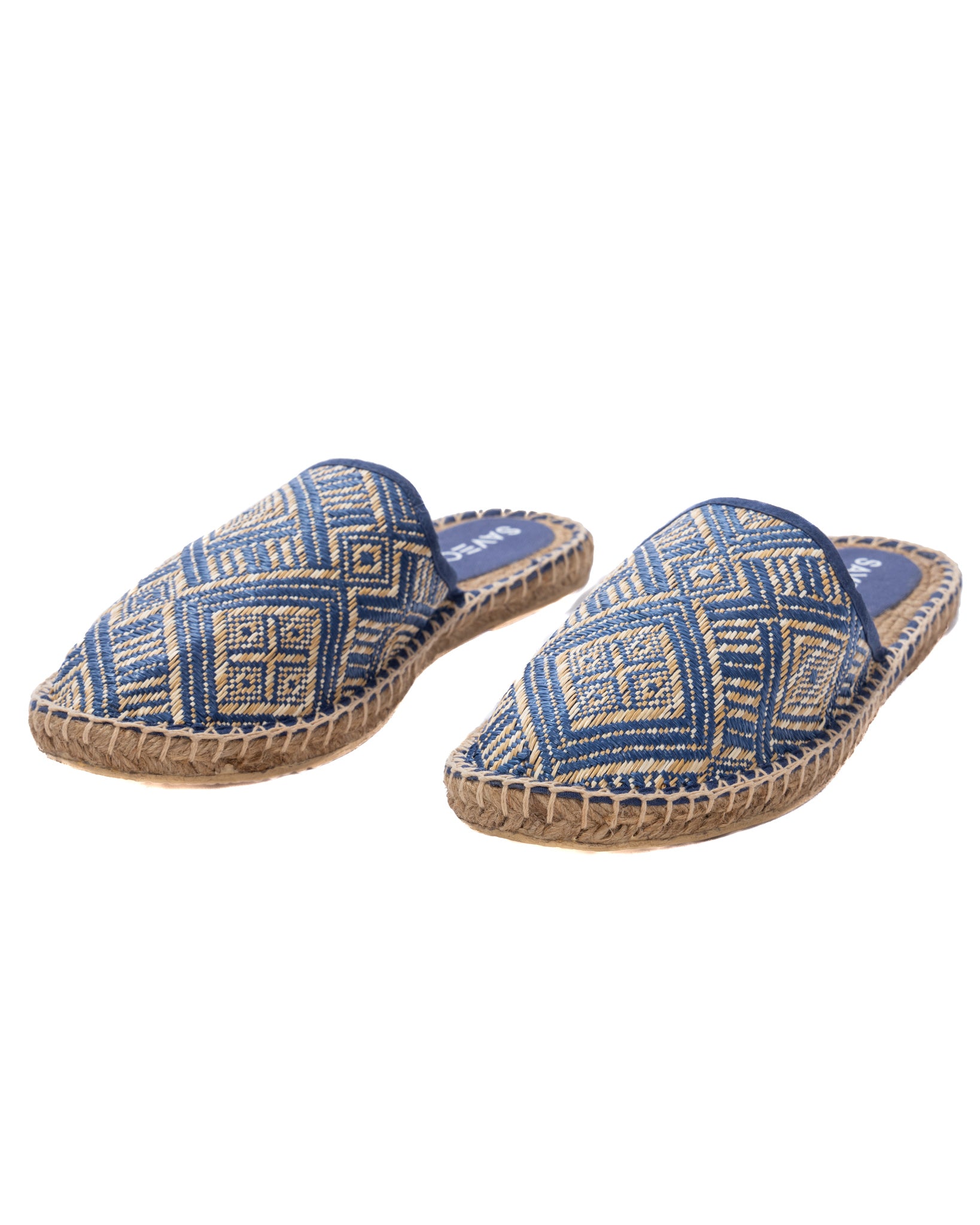 Portofino - mules alpargatas étnicas azules