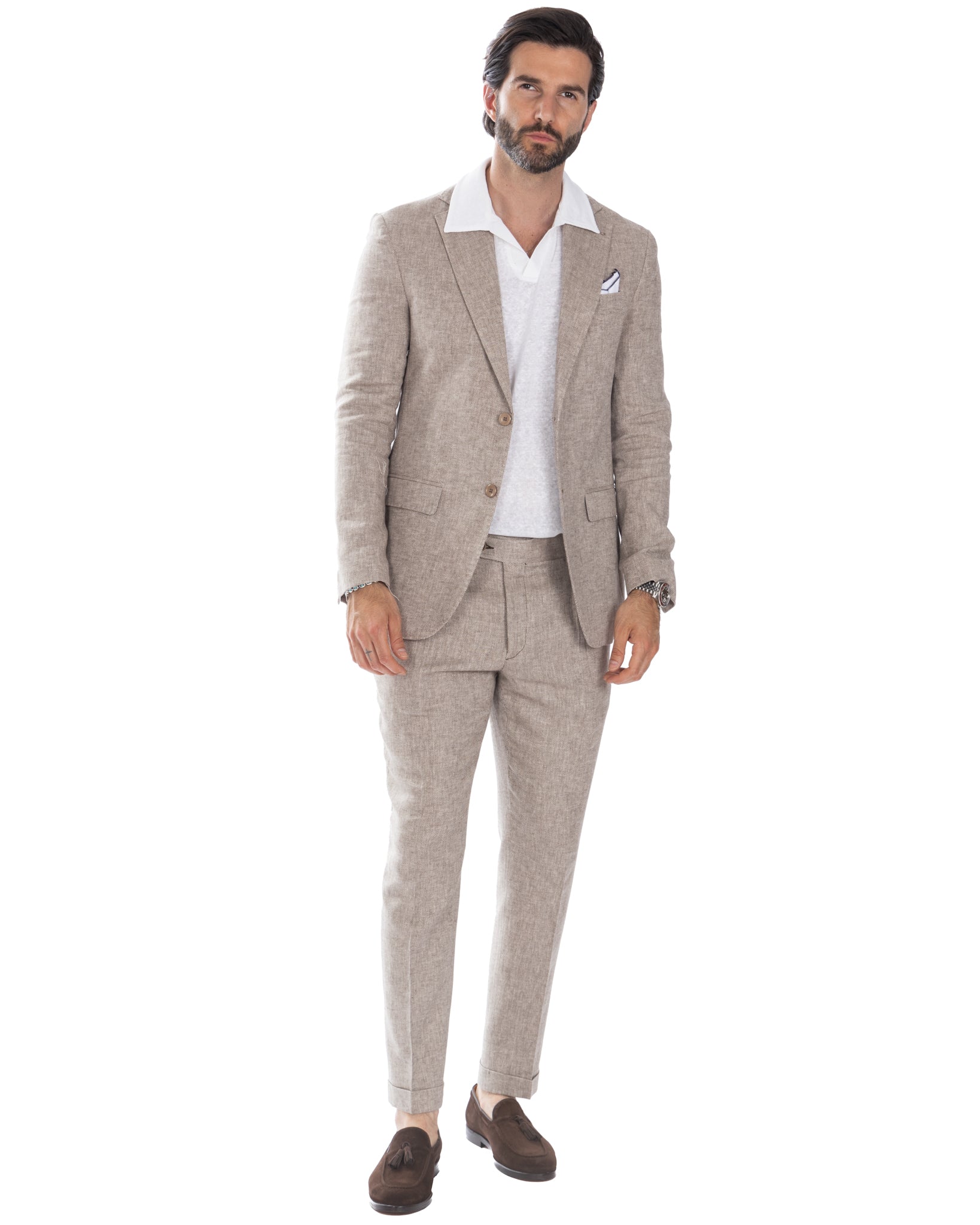 Moresco - pantalone fango spigato