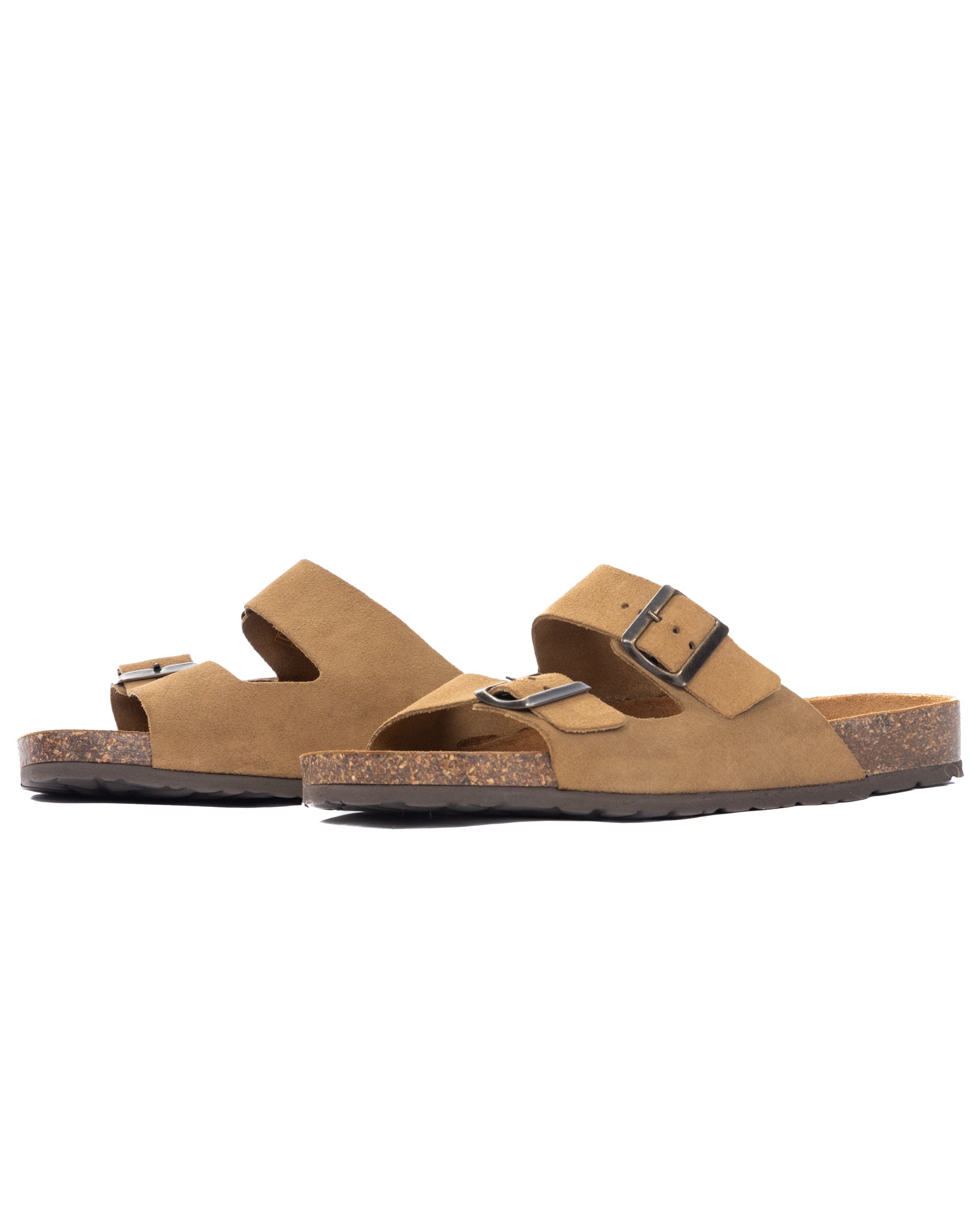 Lapo - ciabatte beige in camoscio