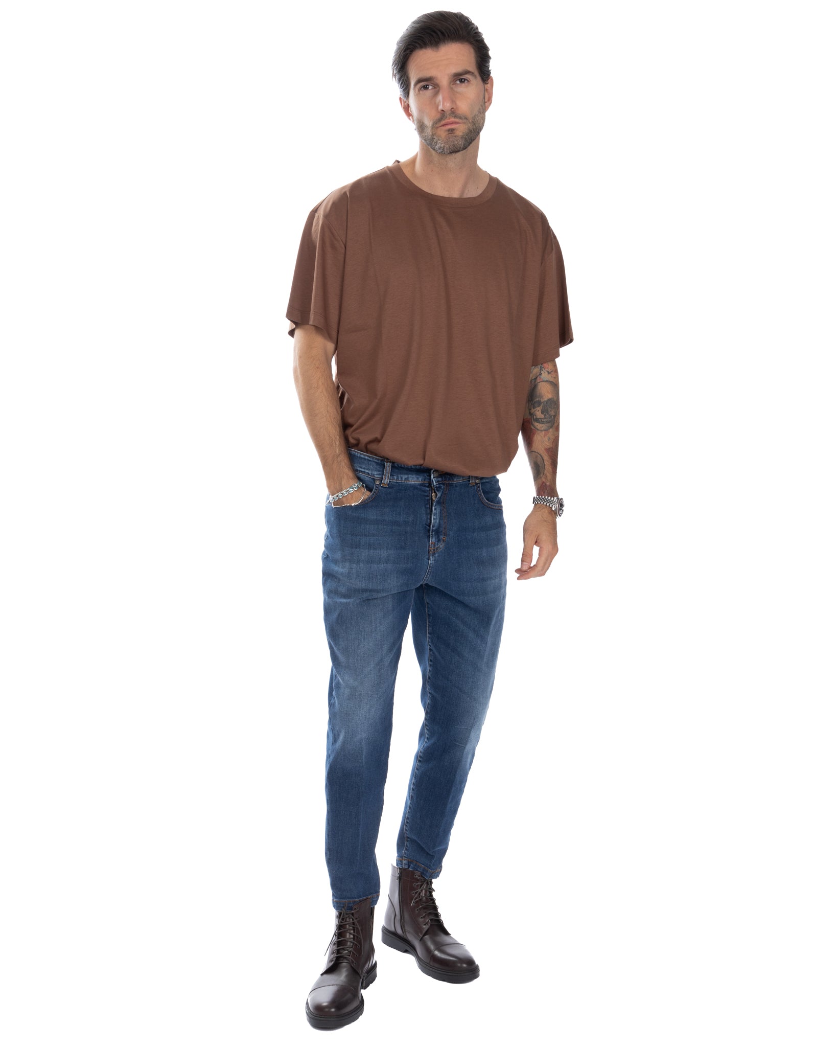 Carter - jean bleu basique