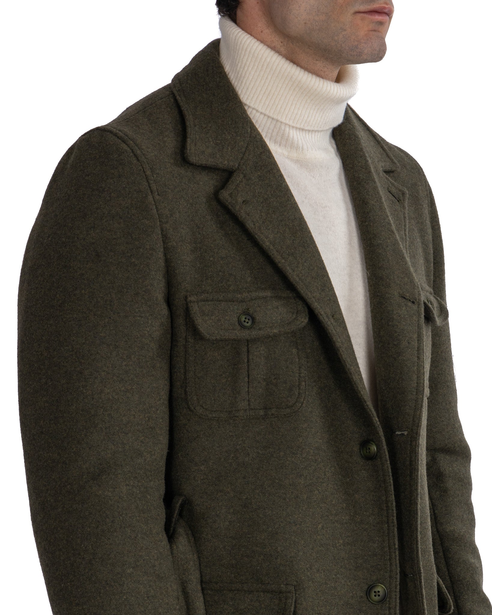 Ponente - Military wool safari jacket