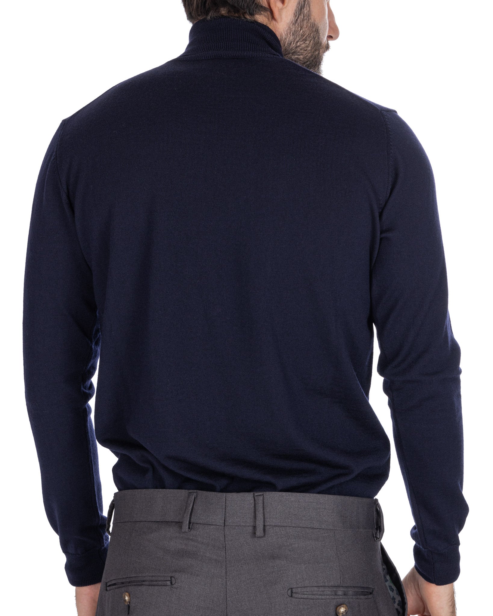 Dolcevita Vietri in lana merino Tollegno blu