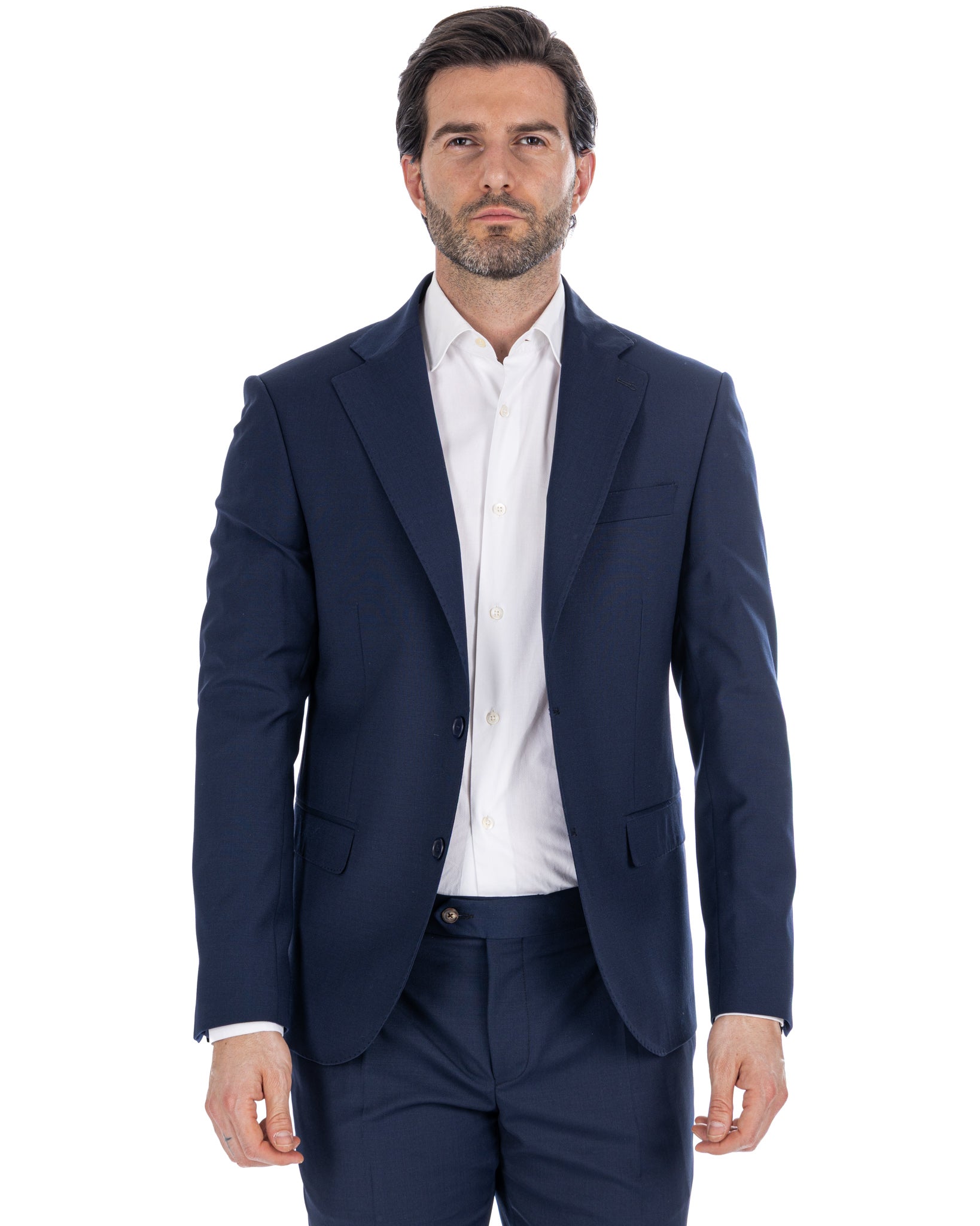 Landon - Blue Wool Blend Jacket