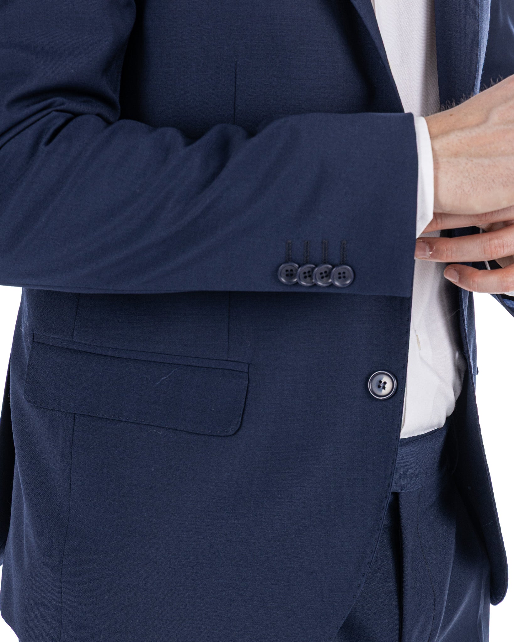 Landon - Blue Wool Blend Jacket