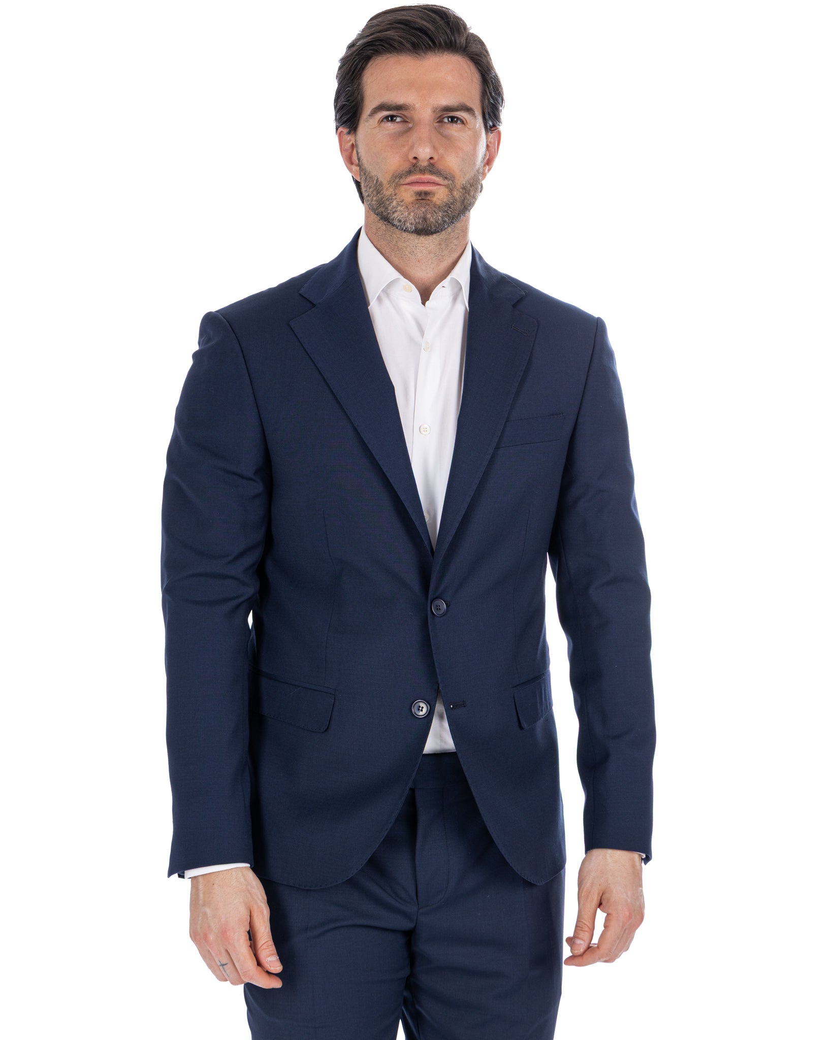 Landon - Blue Wool Blend Jacket