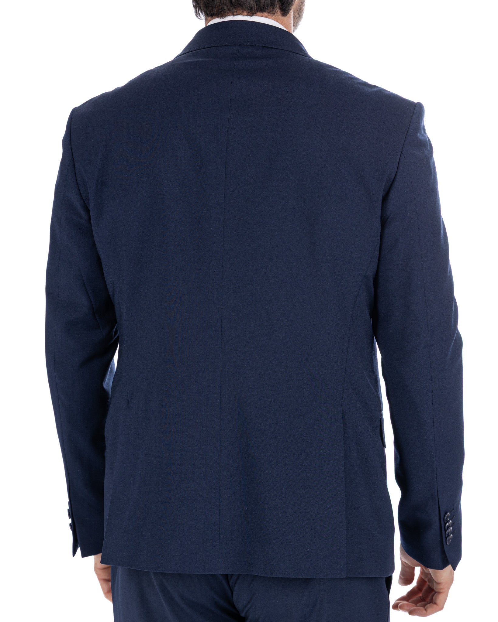 Ohrid - blue wool blend dress