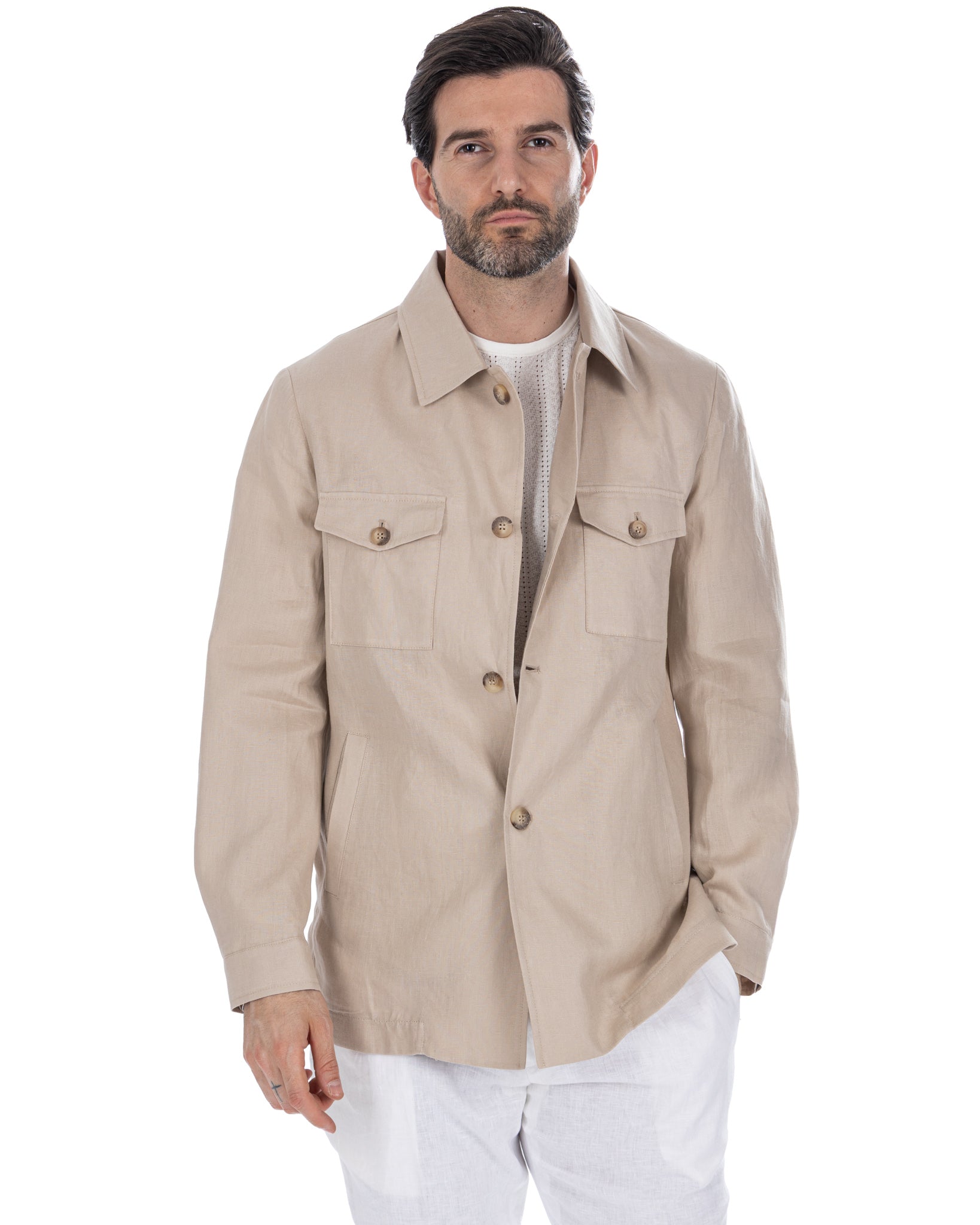 Offida - pure linen twine jacket