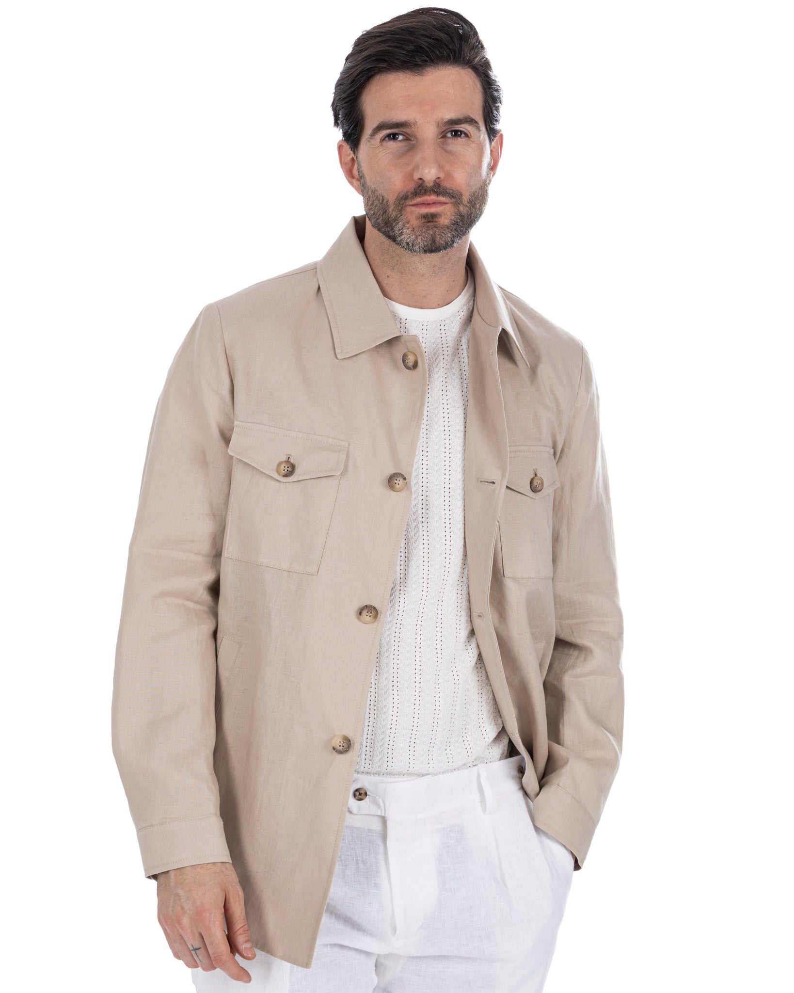 Offida - pure linen twine jacket