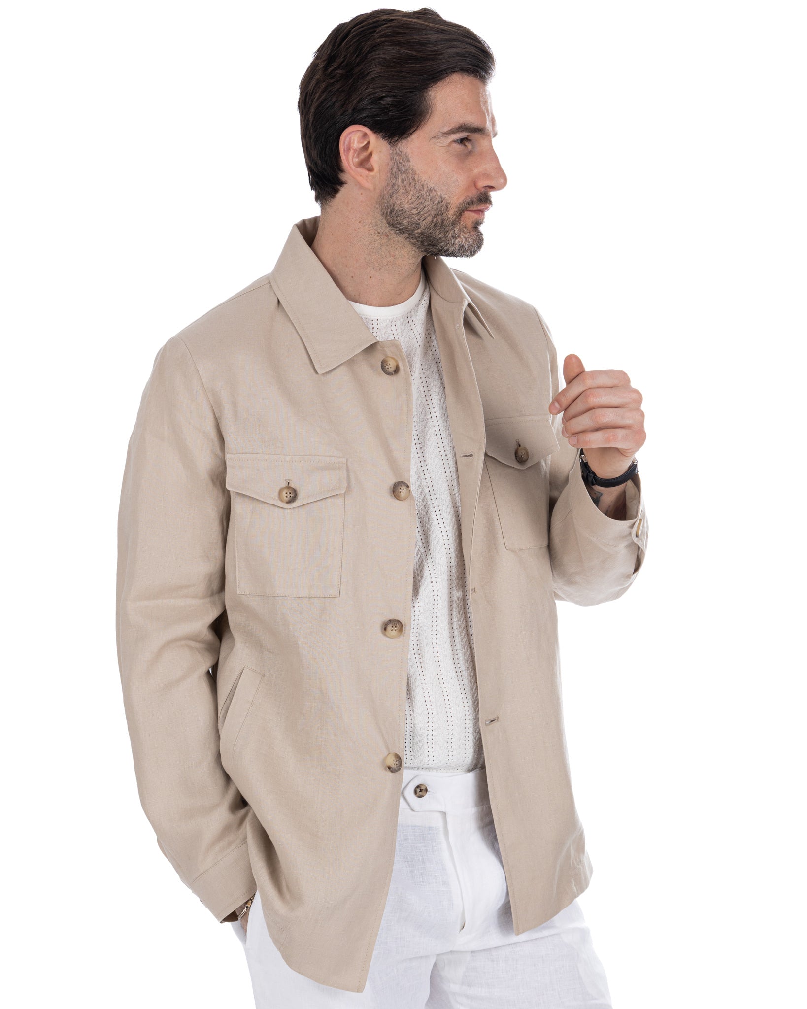 Offida - pure linen twine jacket