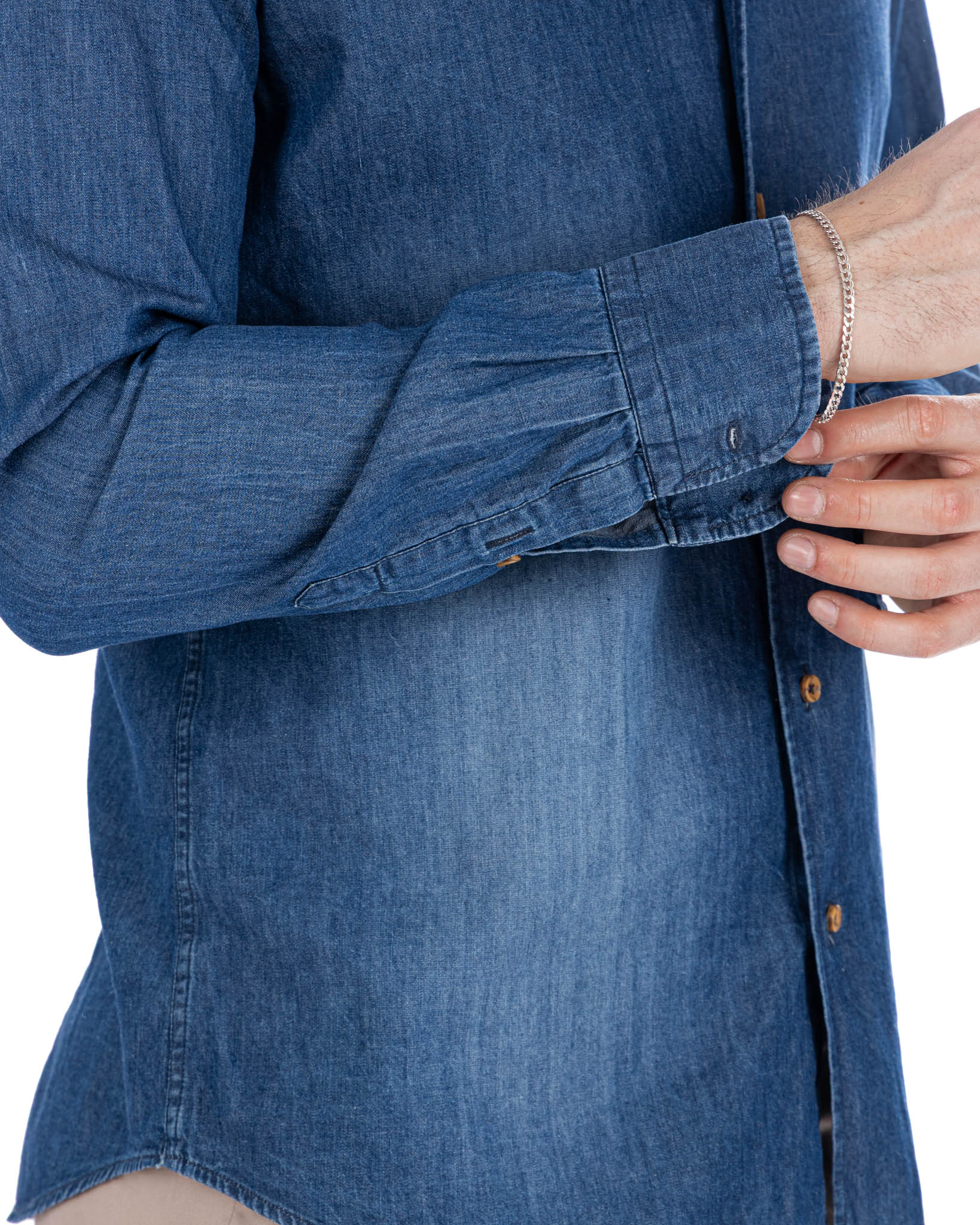Mark - dark wash denim shirt