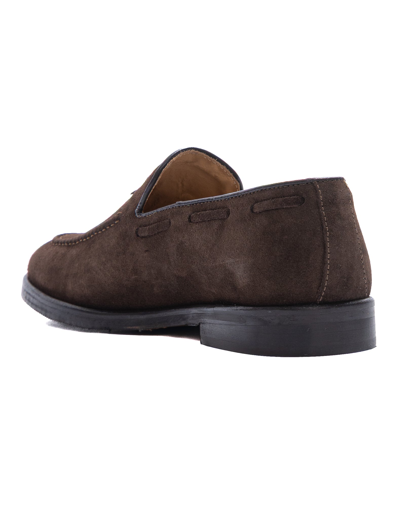 Caspar - mocassino scamosciato marrone