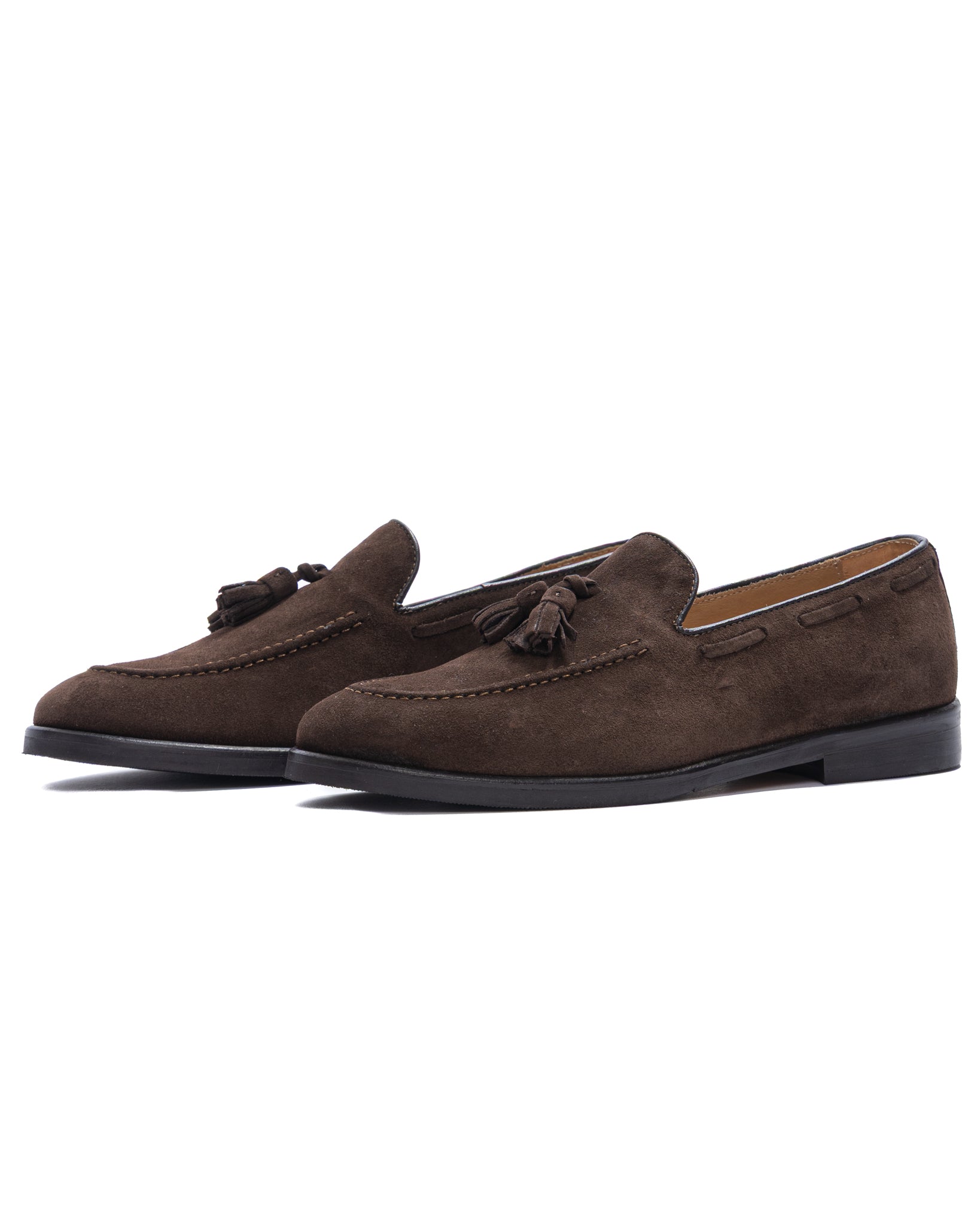 Caspar - mocassino scamosciato marrone