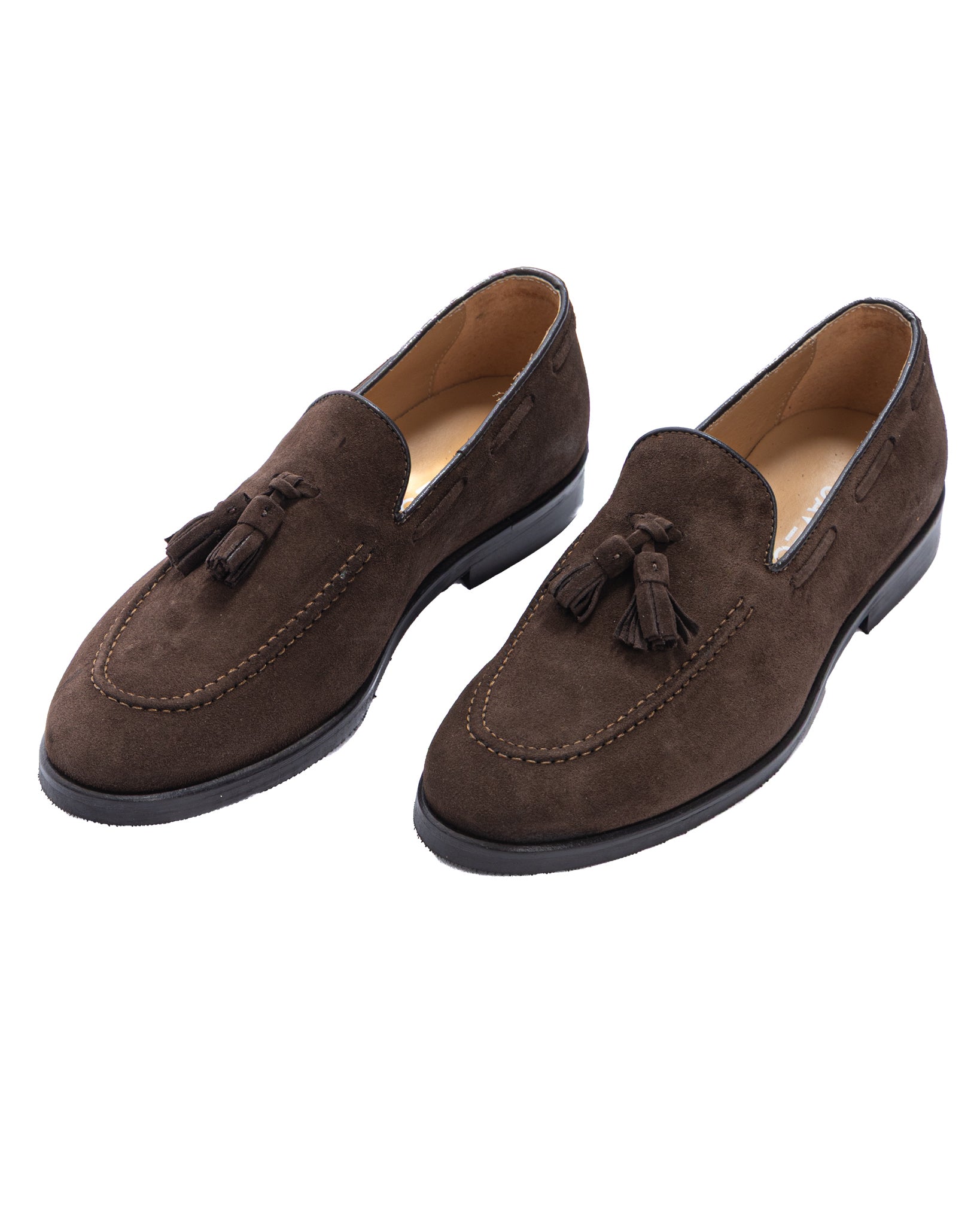 Caspar - mocassino scamosciato marrone