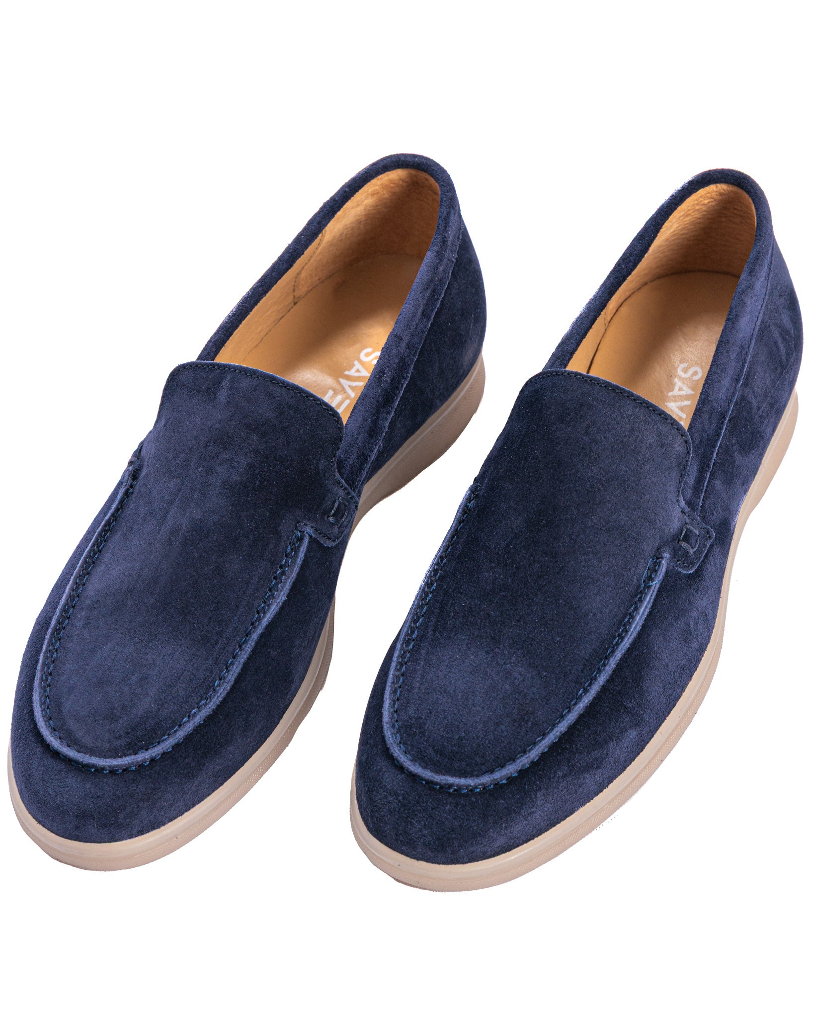Valeri - blue suede moccasin