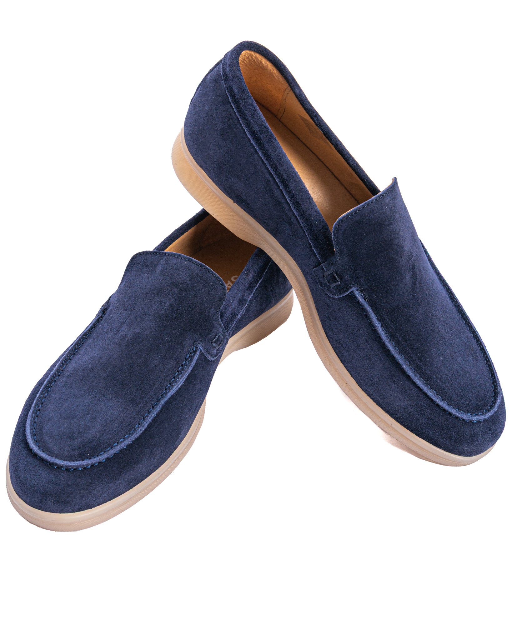 Valeri - blue suede moccasin