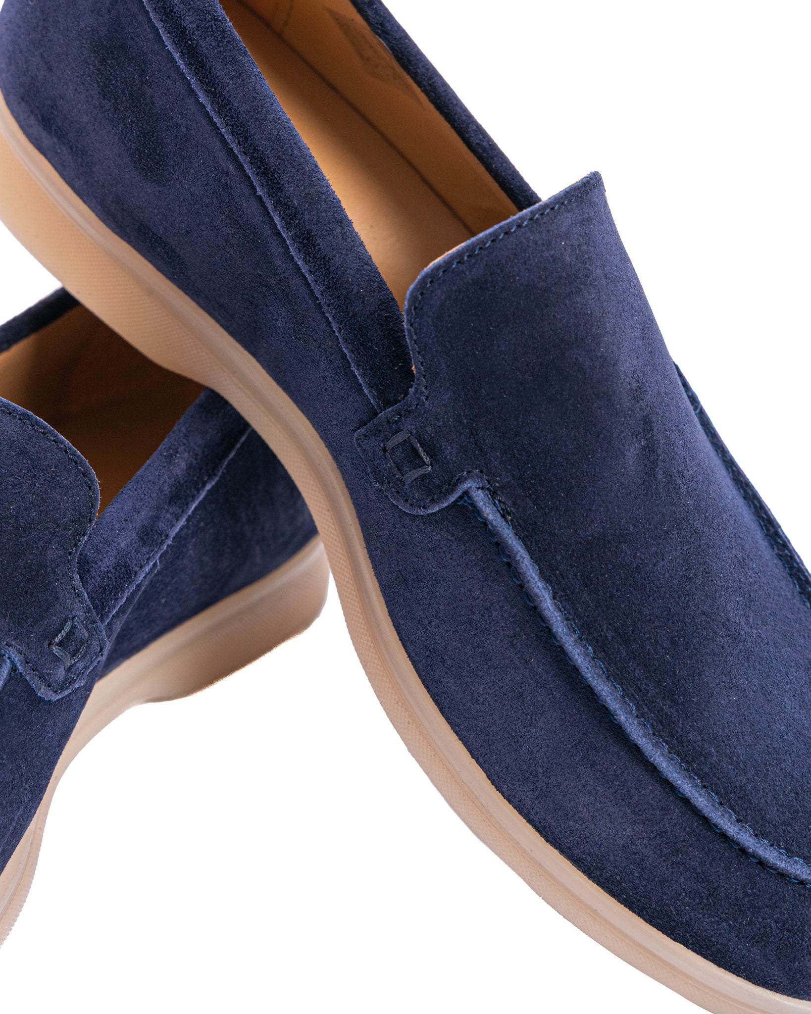 Valeri - blue suede moccasin