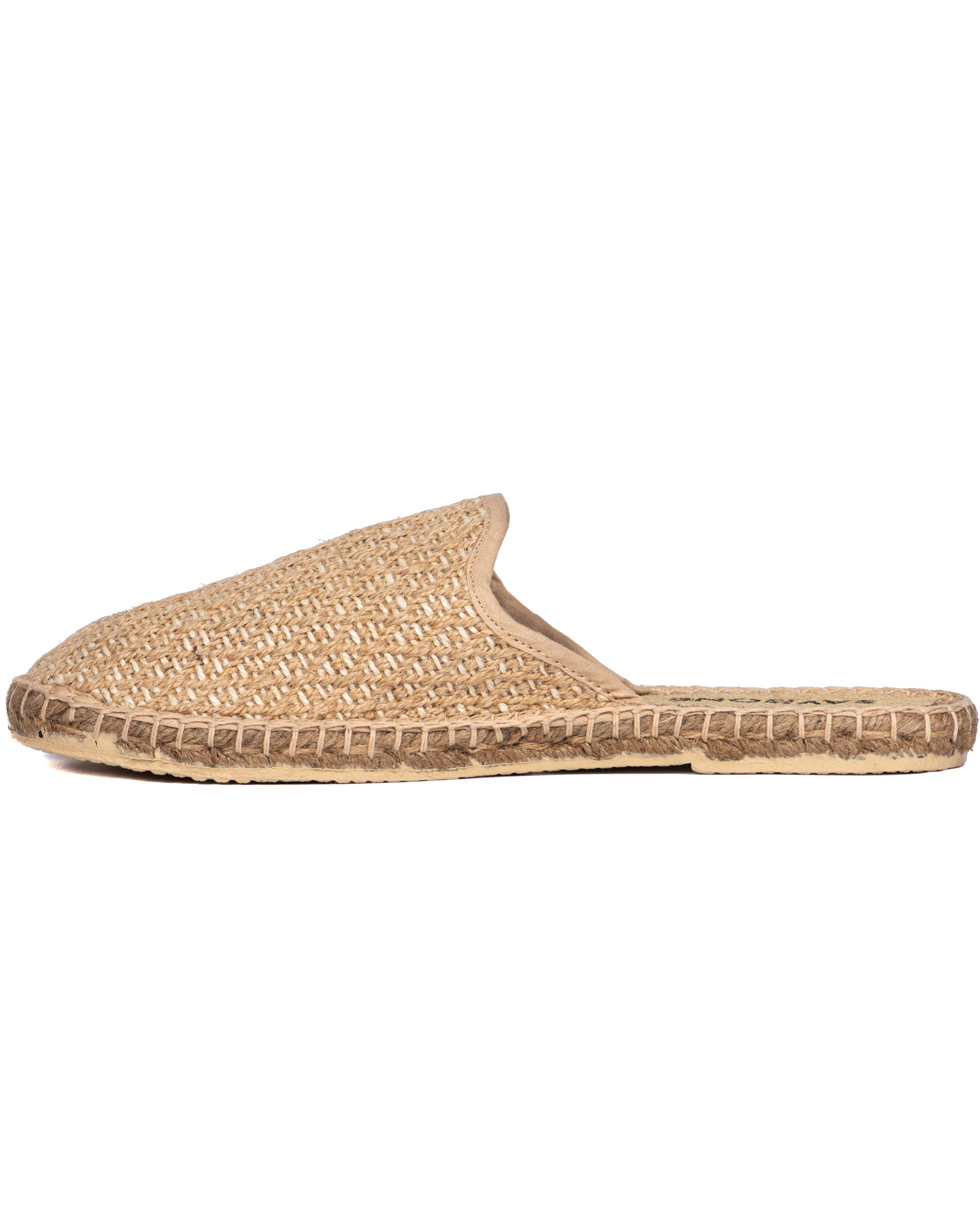 Marittimina - beige woven espadrilles mules