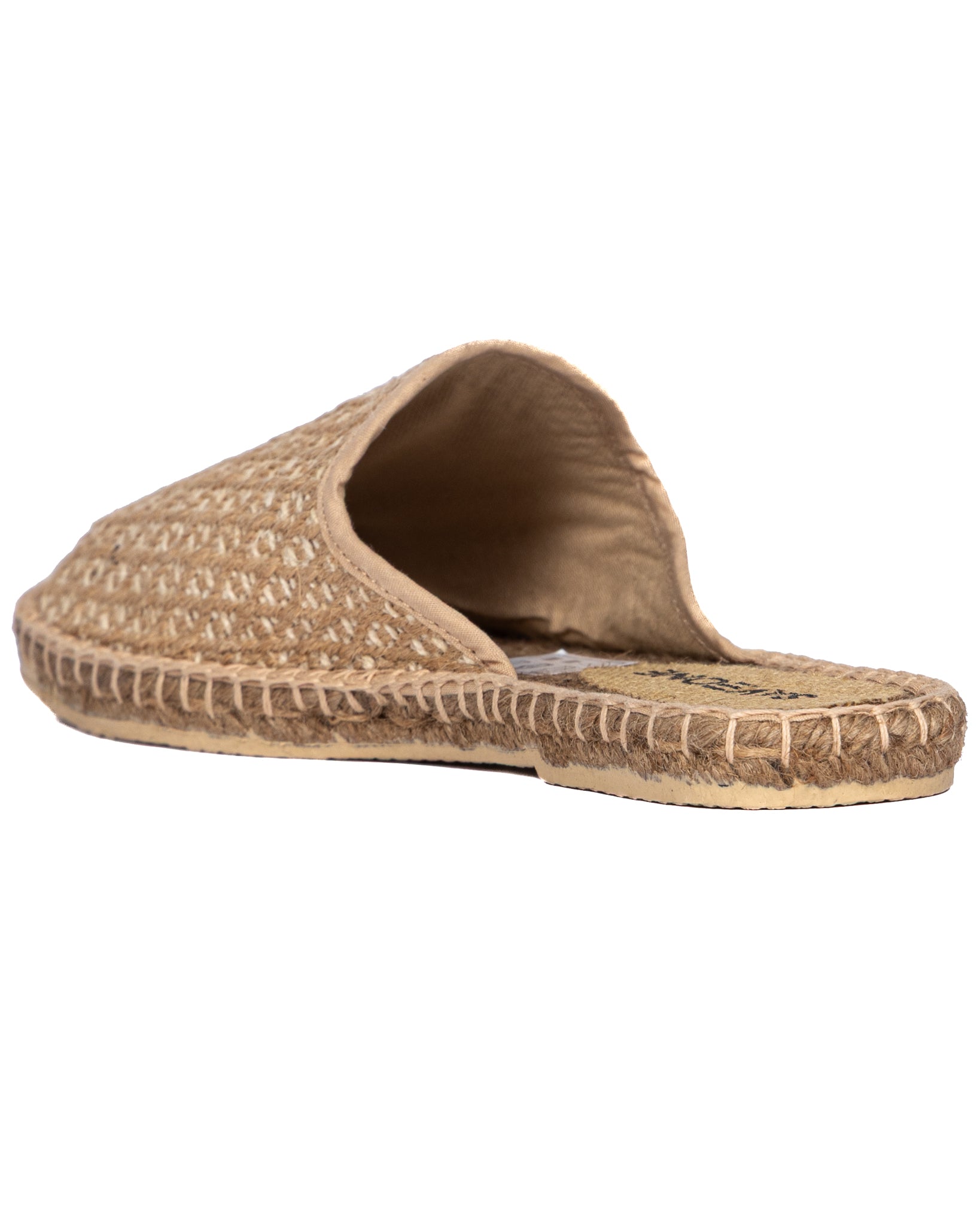 Marittimina - beige woven espadrilles mules