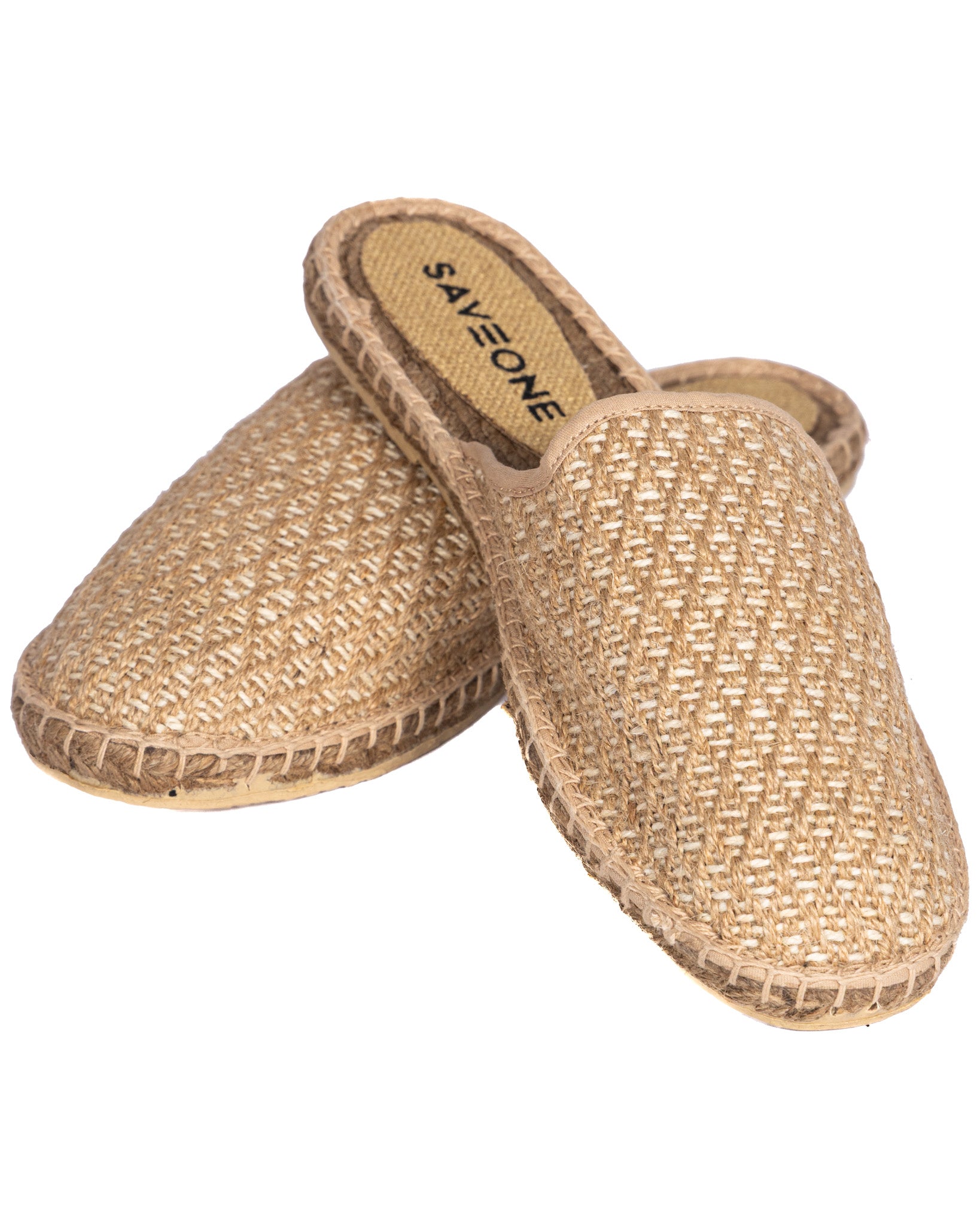 Marittimina - beige woven espadrilles mules