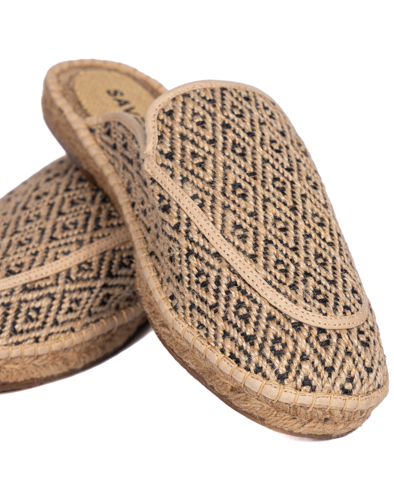 Sirolo - ethnic espadrilles mules brown