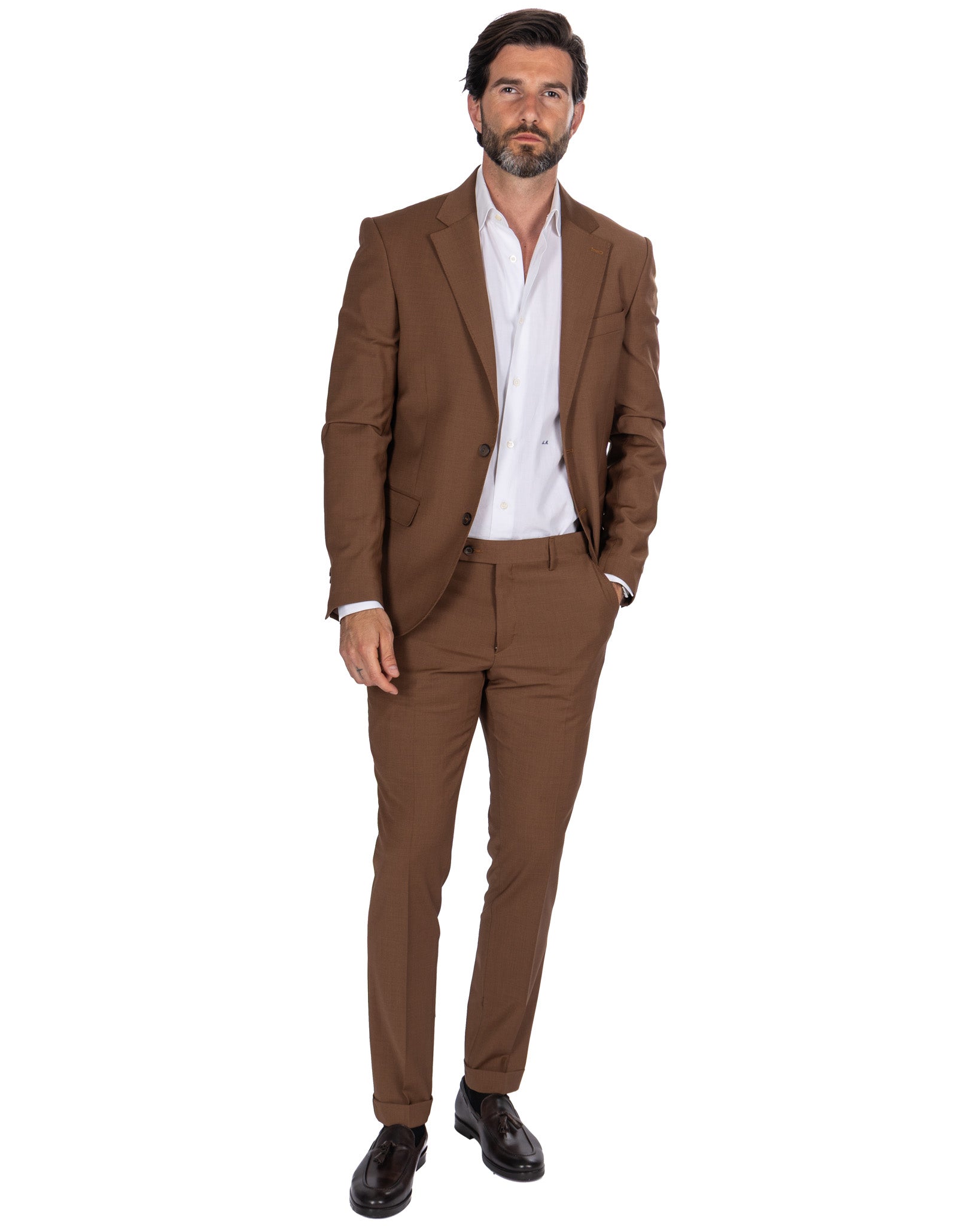 New York - Single Breasted Tobacco Wool Suit