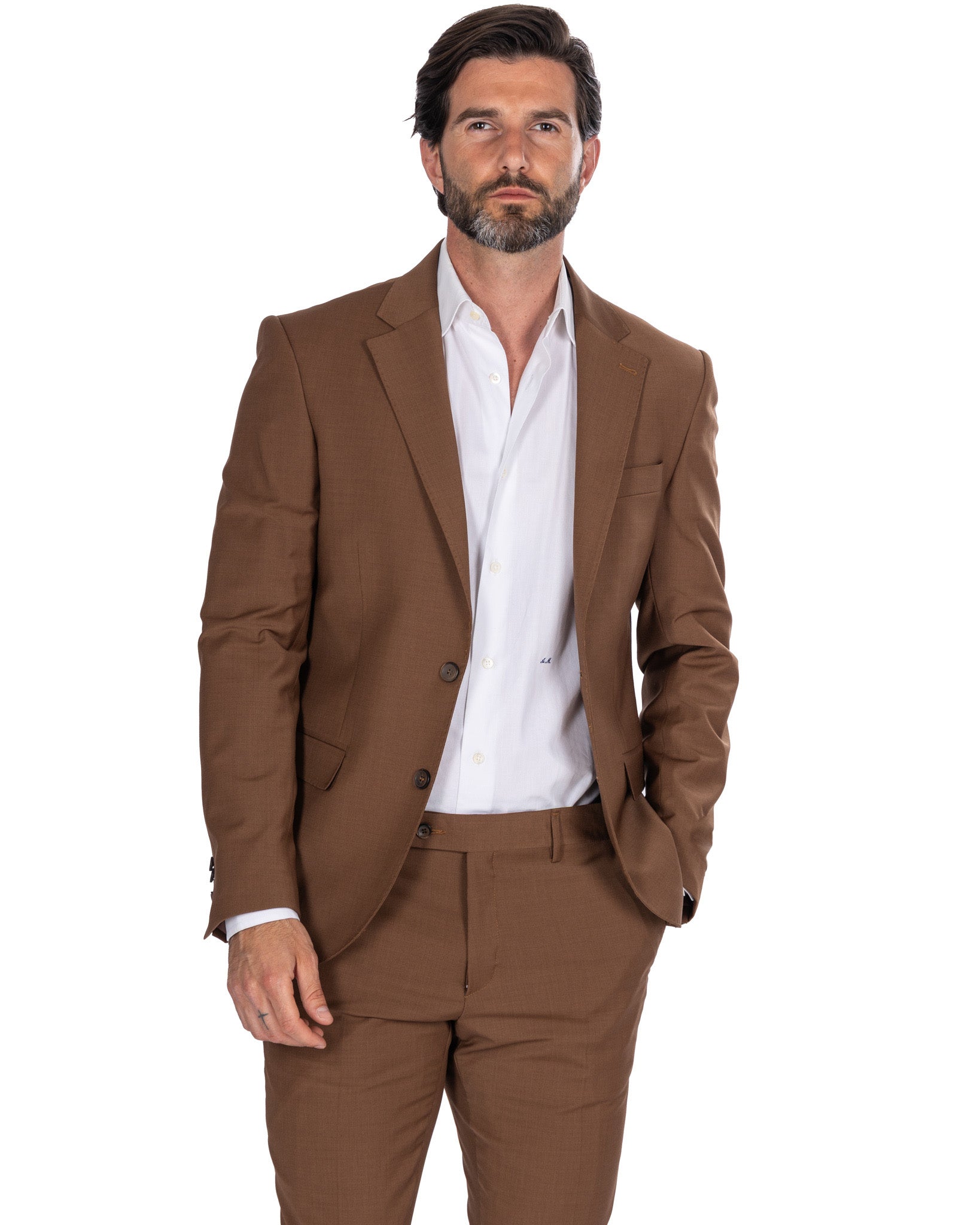 New York - Single Breasted Tobacco Wool Suit