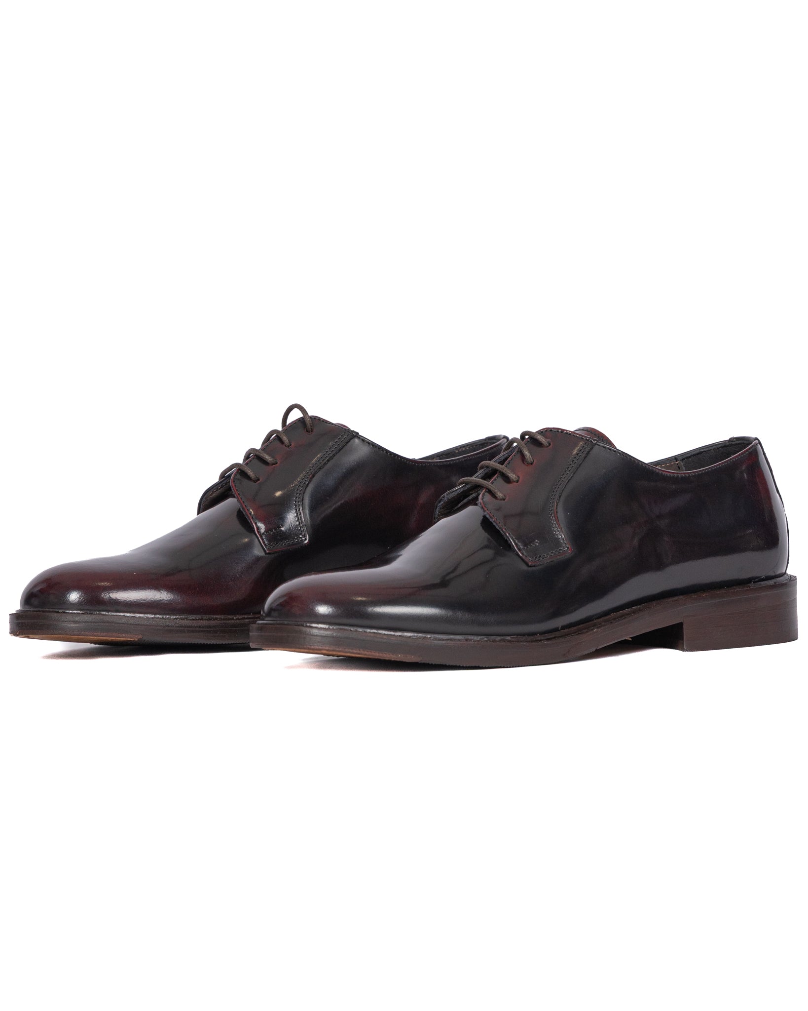 Derby Edgar in pelle bordeaux