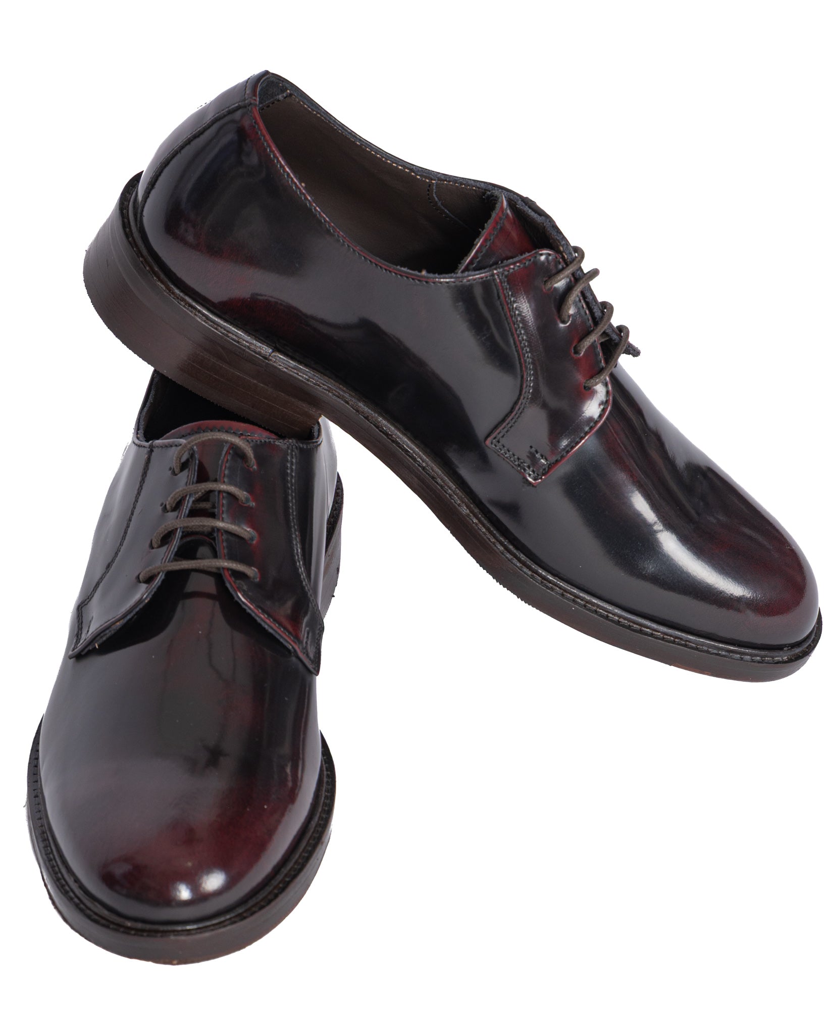 Derby Edgar in pelle bordeaux