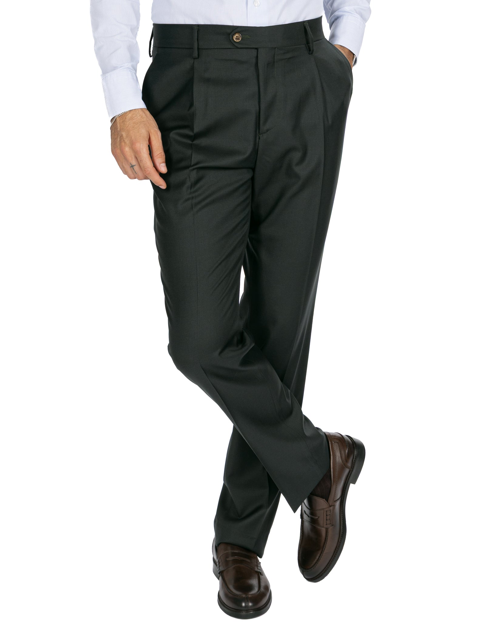 Pantalone Staten in lana Canonico militare