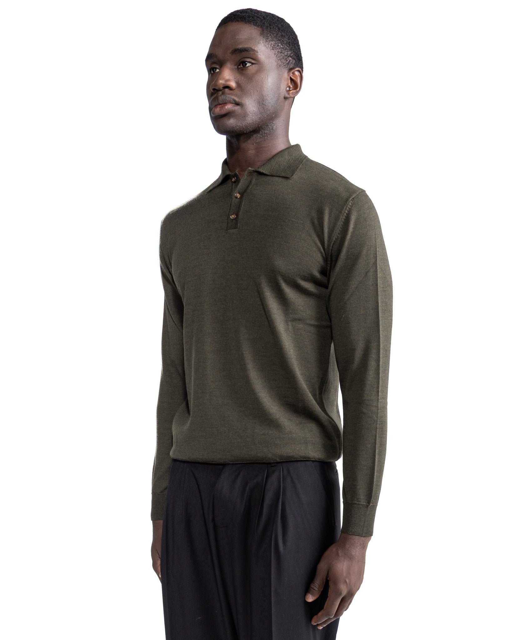 Polo Rovigo in Tollegno military wool