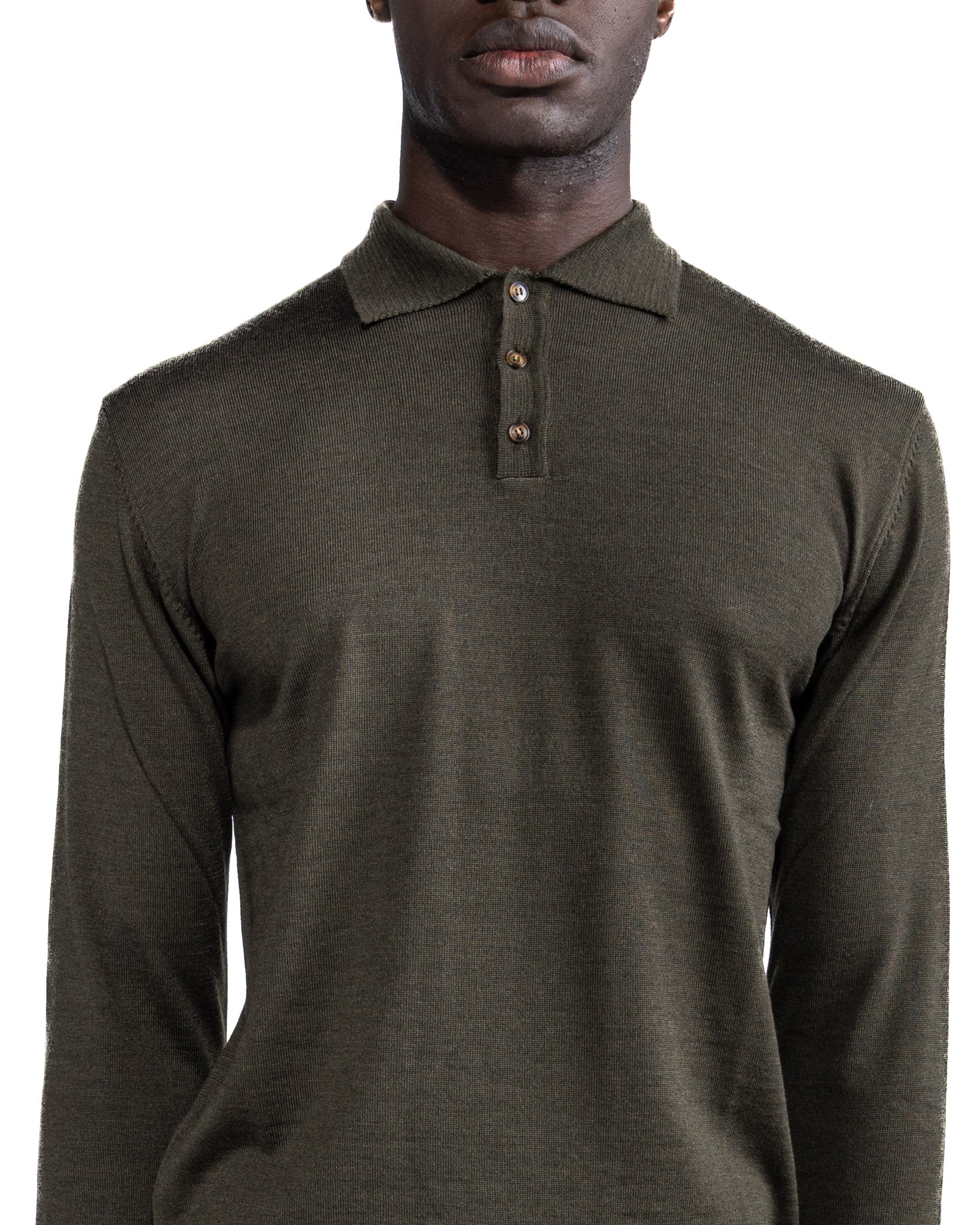 Polo Rovigo in Tollegno military wool