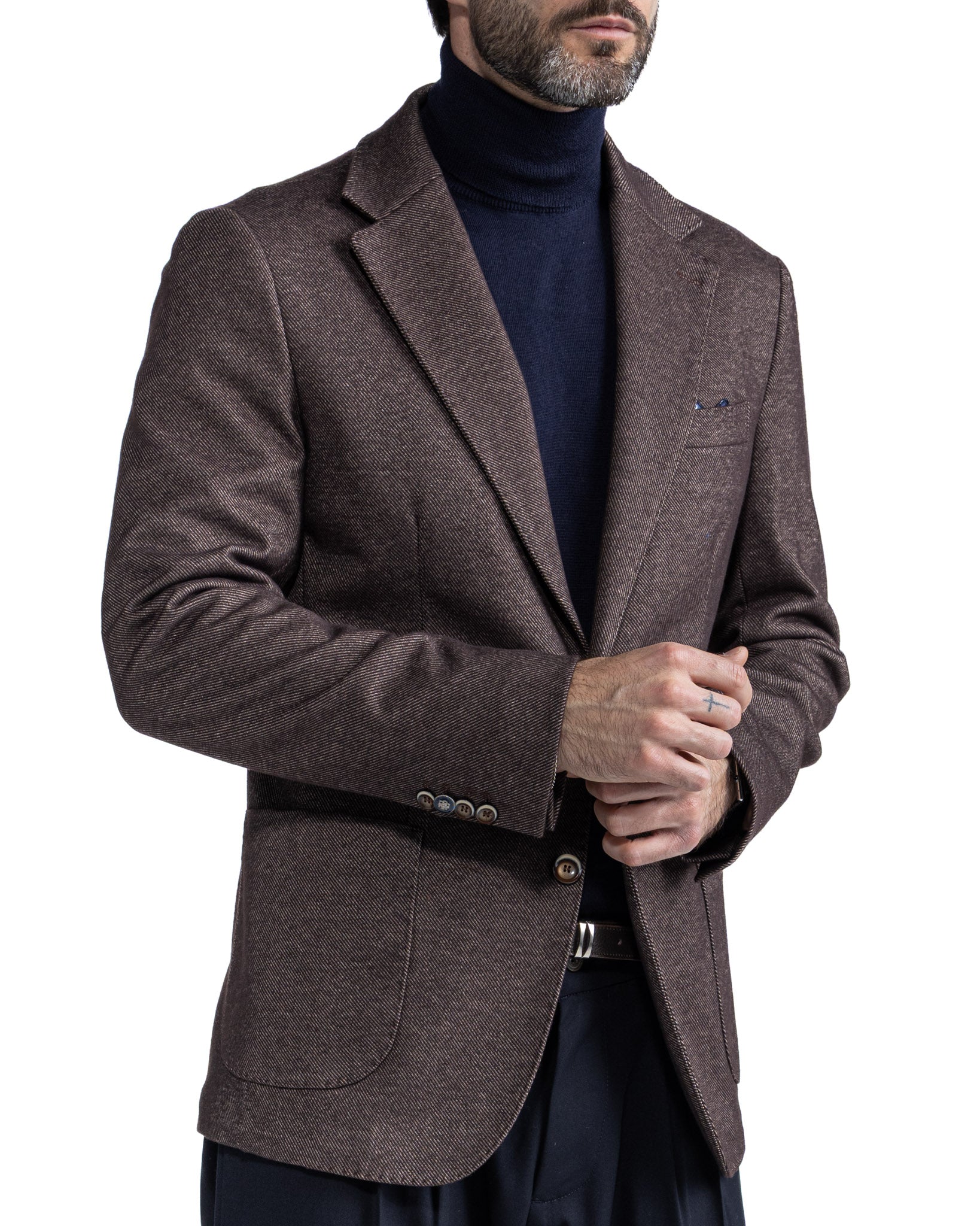 Ayrton jacket in dark twill