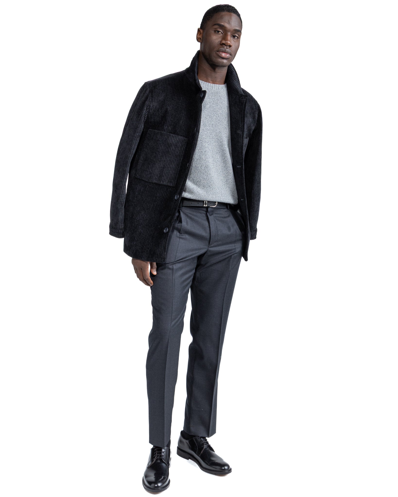 Girocollo Willie in bouclè grigio