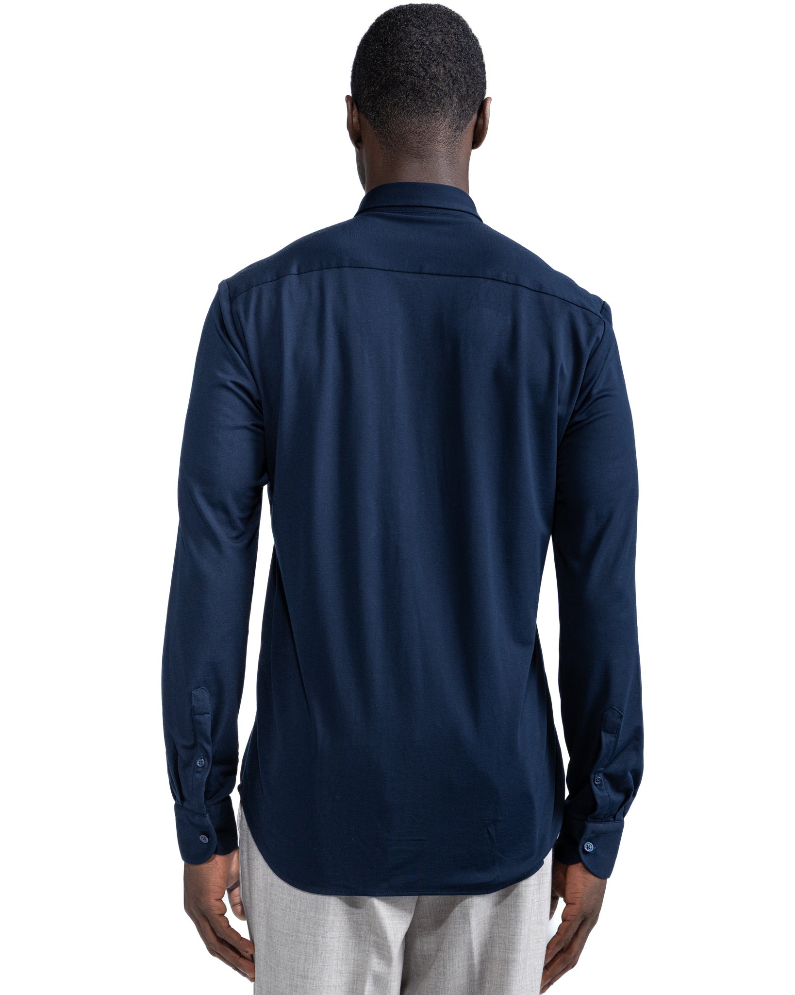 Radice shirt in blue jersey