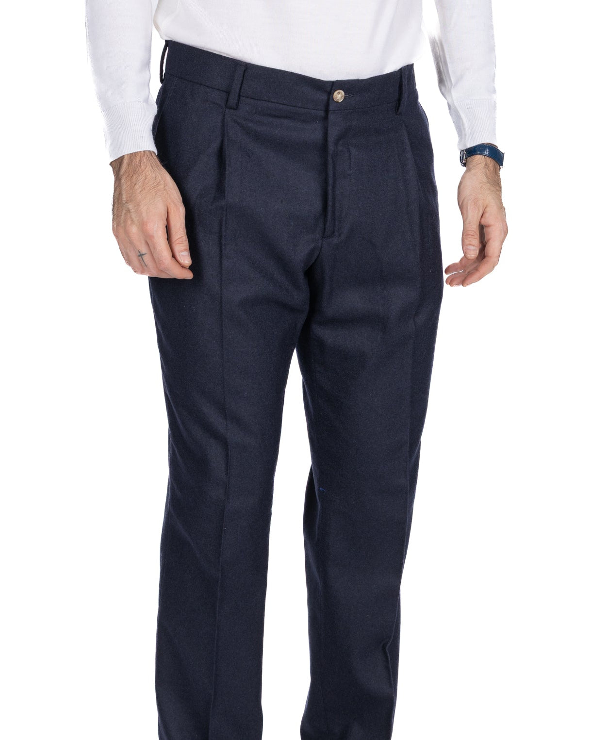 Pantalon en flanelle bleu Nikon