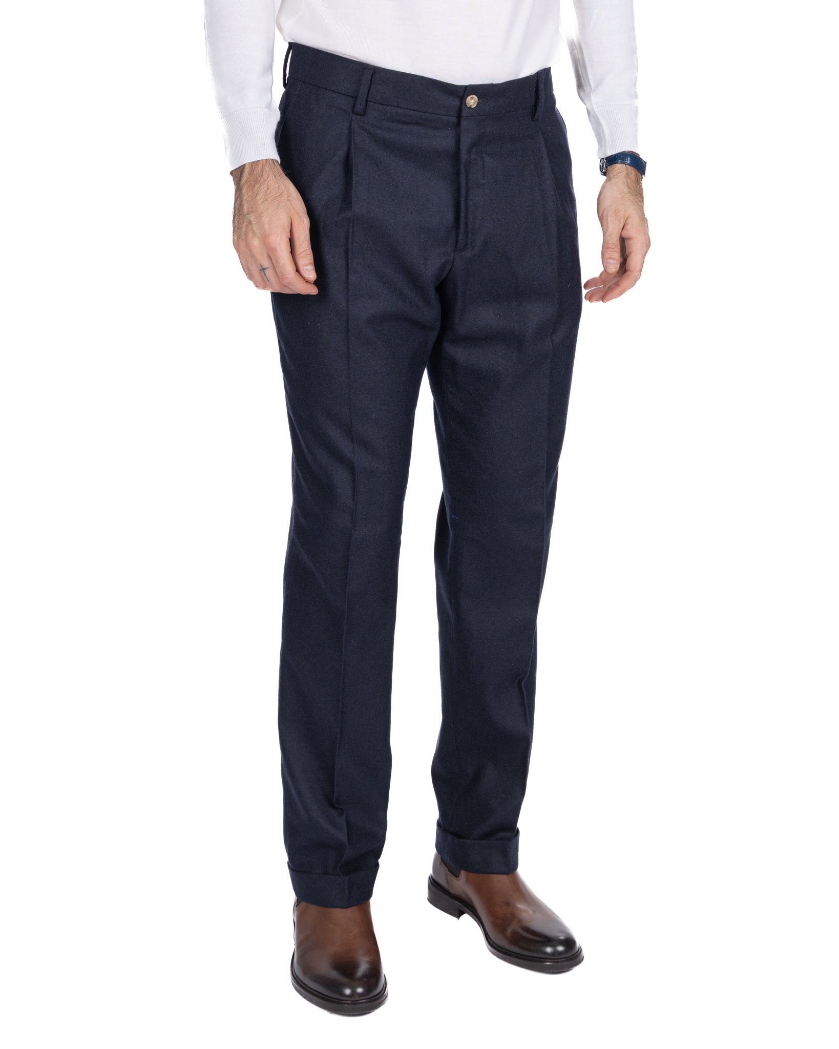 Abito Olympus in flanella blu