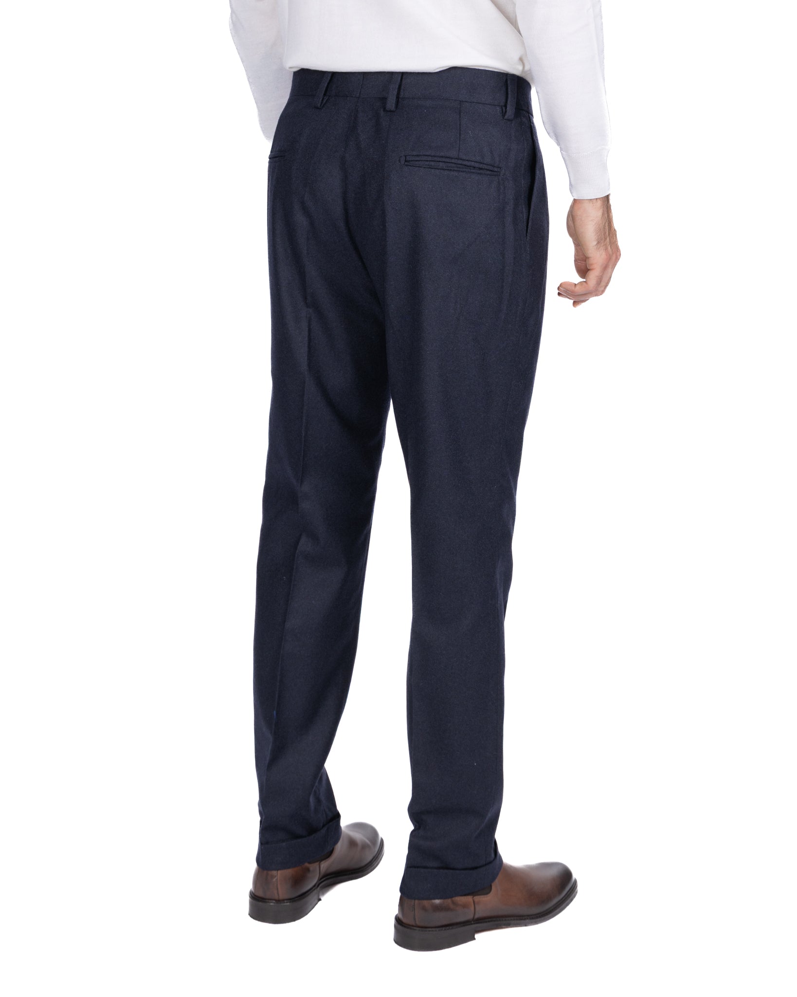 Pantalone Nikon in flanella blu