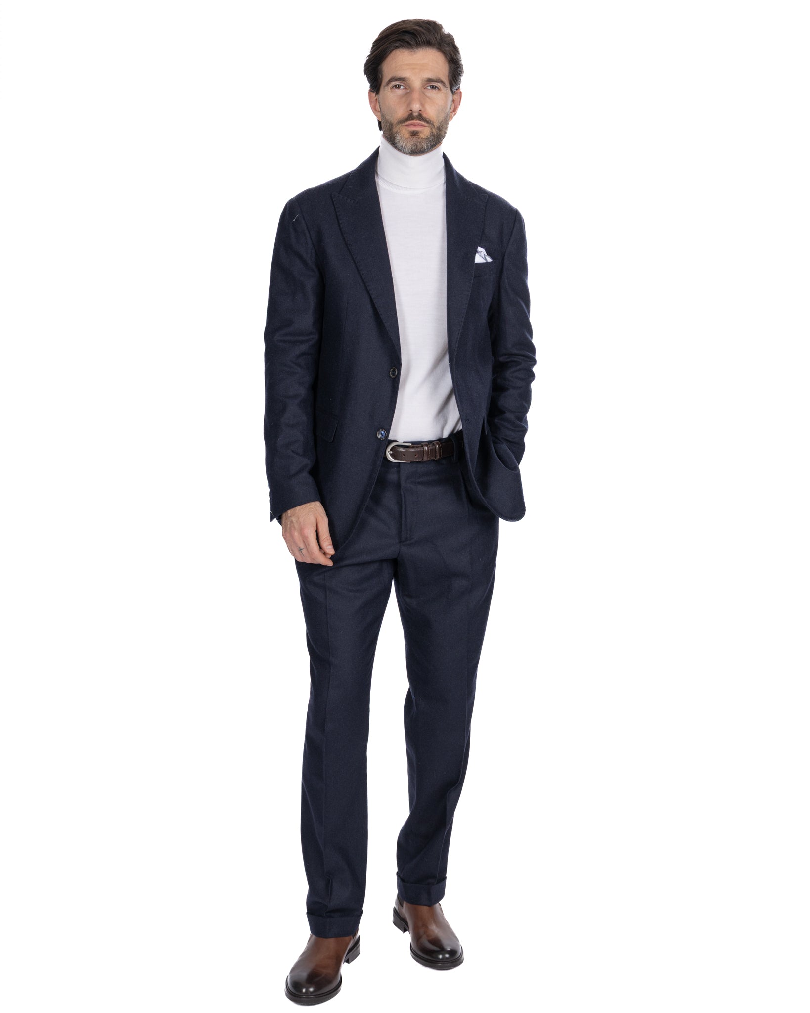 Abito Olympus in flanella blu