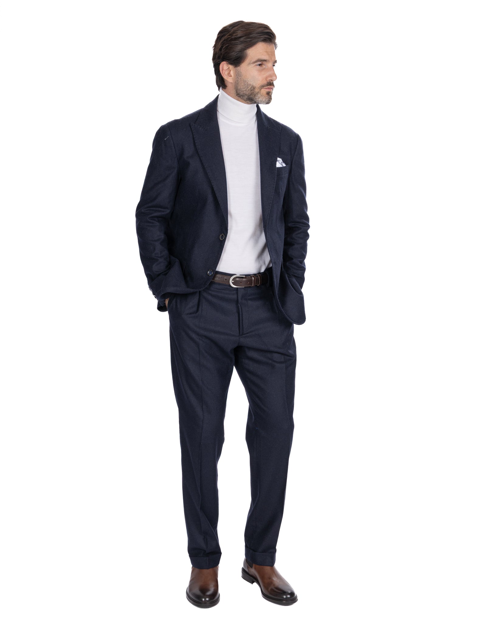 Abito Olympus in flanella blu