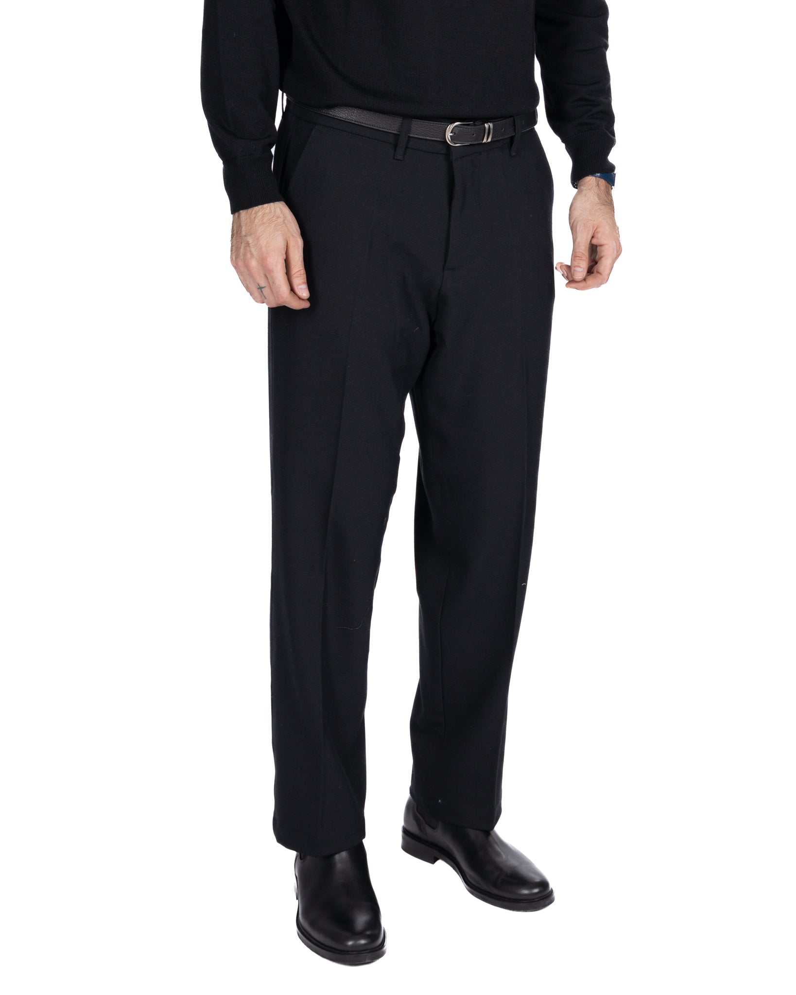 Pantalon large noir Zeiis
