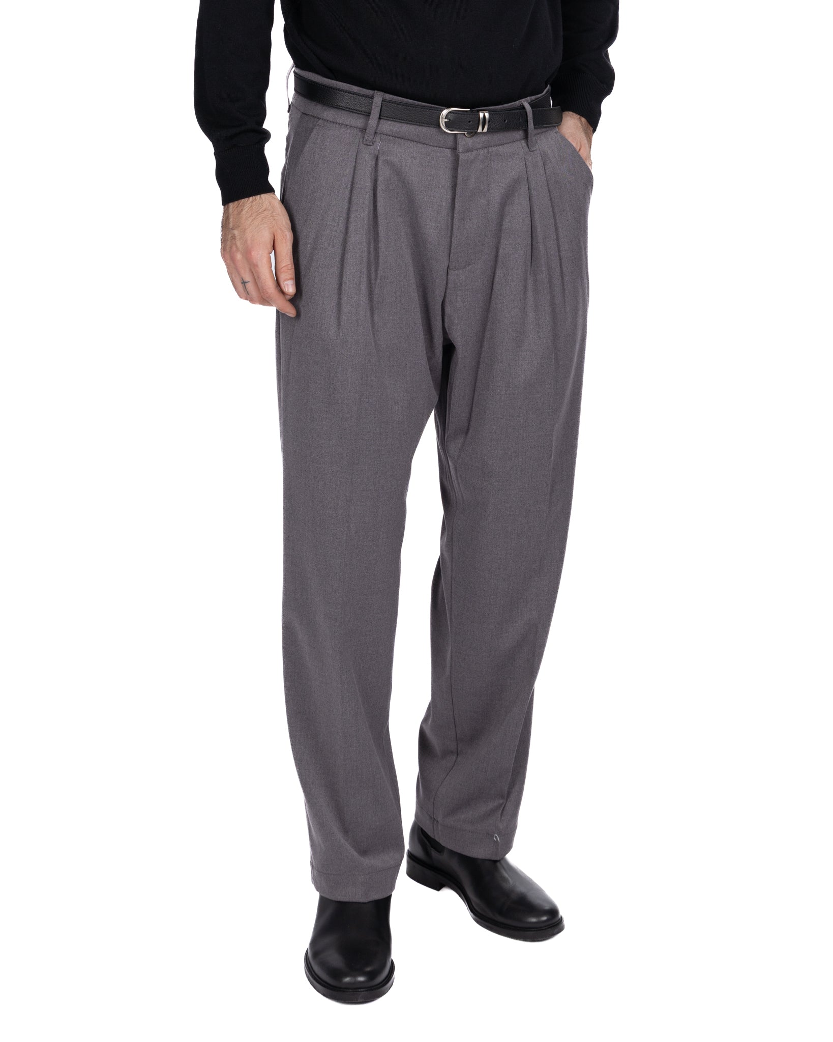Pantalone largo Kevin antracite