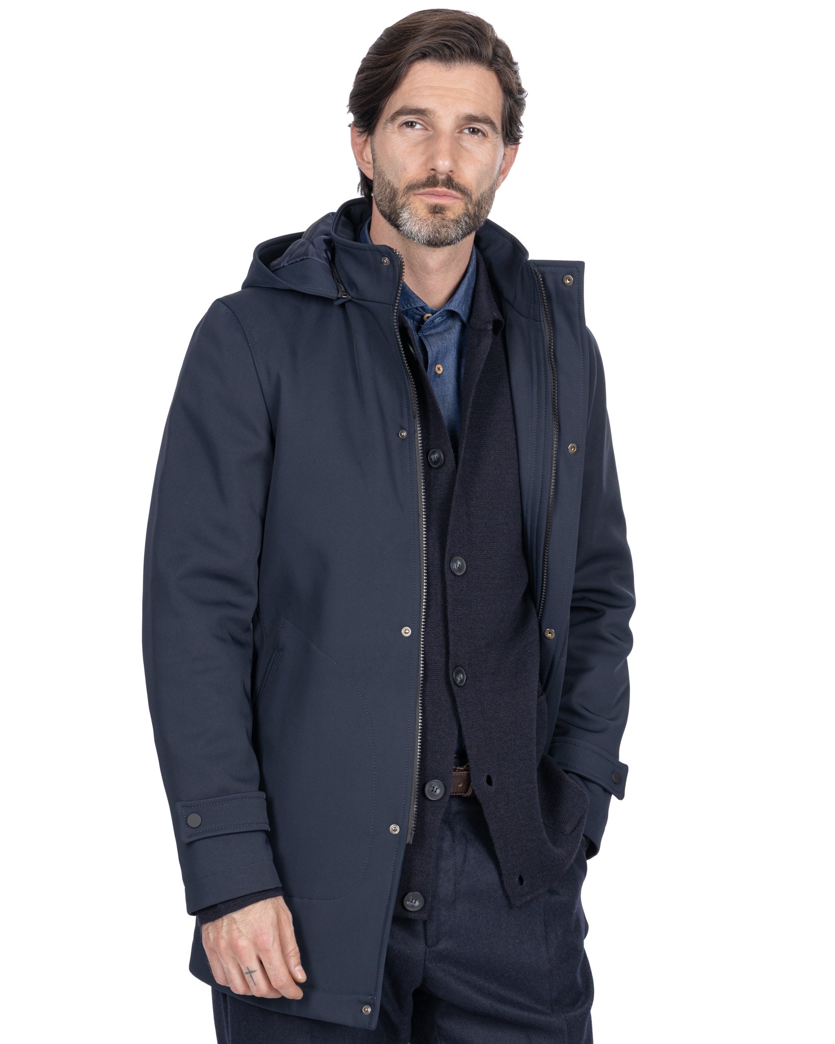 Dylan - blue technical jacket