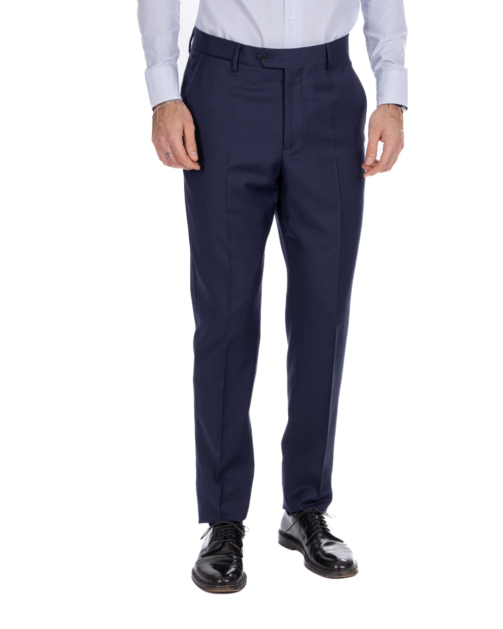 Pantalone Trevi in lana blu