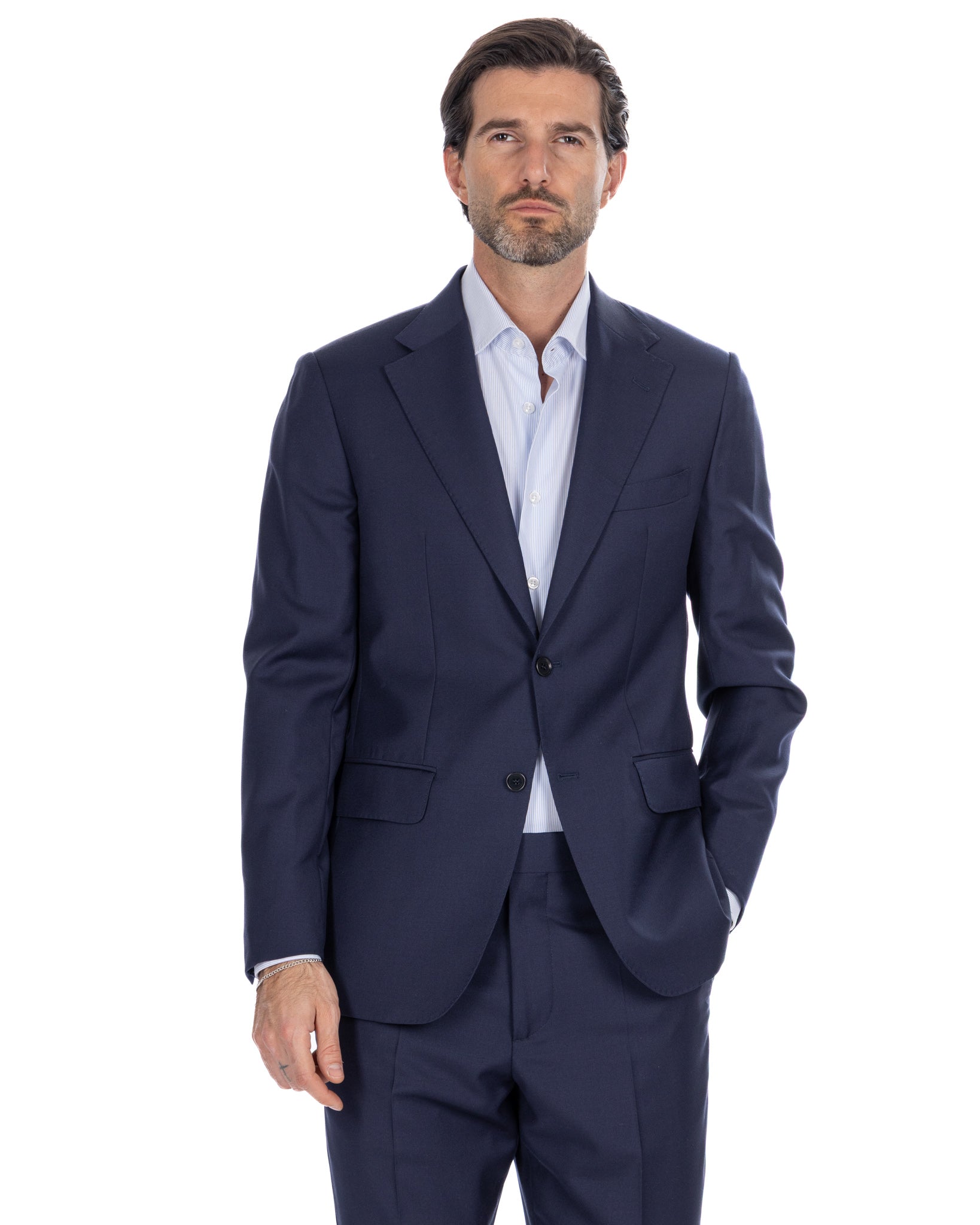 Abito Prati in lana blu