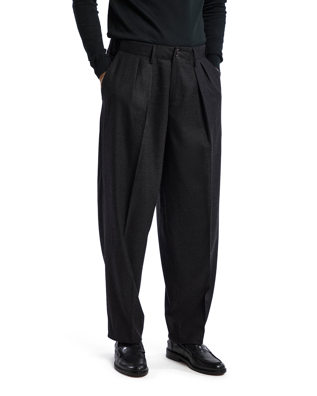 Pantalone Over in flanella Rugby Drago antracite