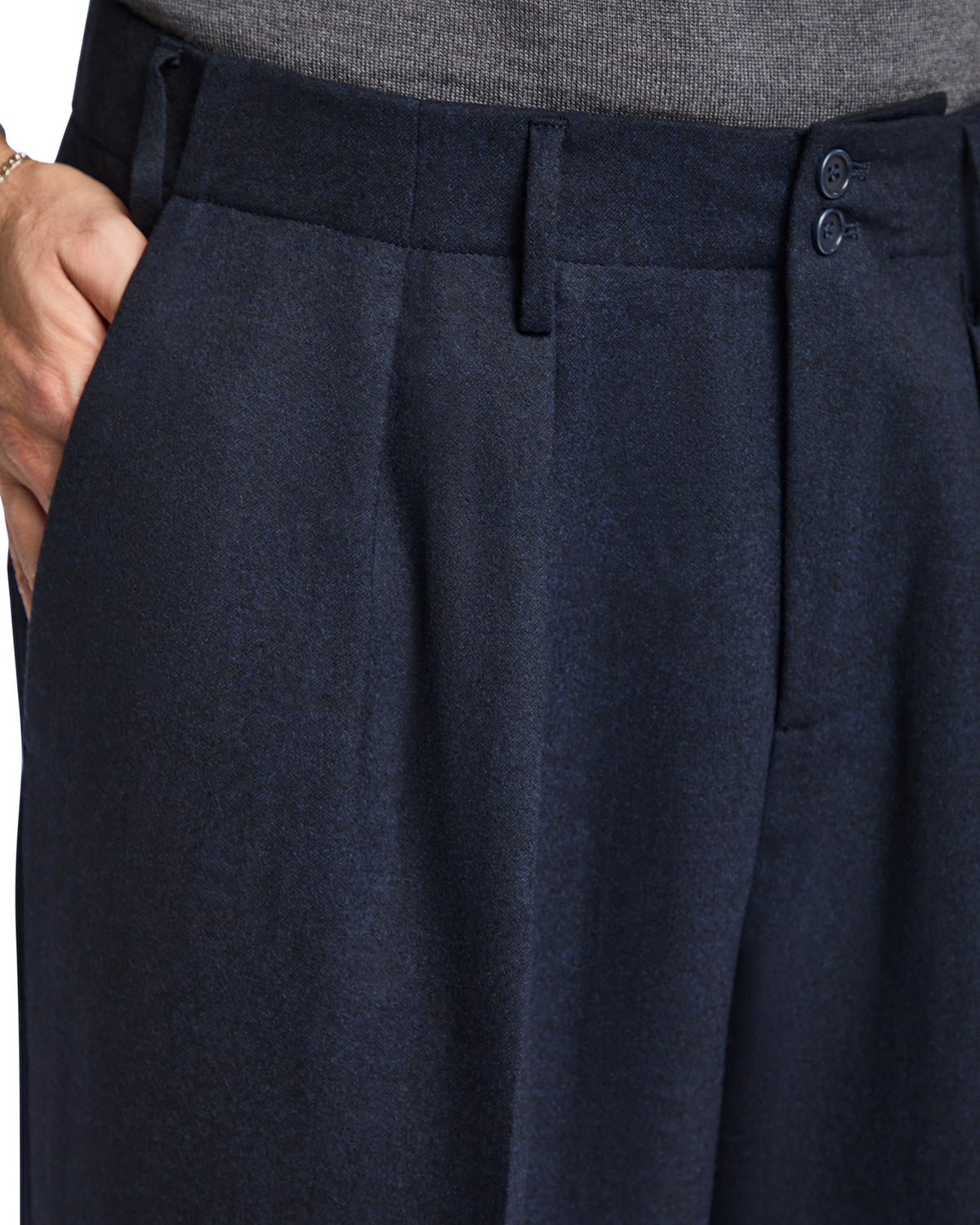 Pantalone Over in flanella Rugby Drago blu