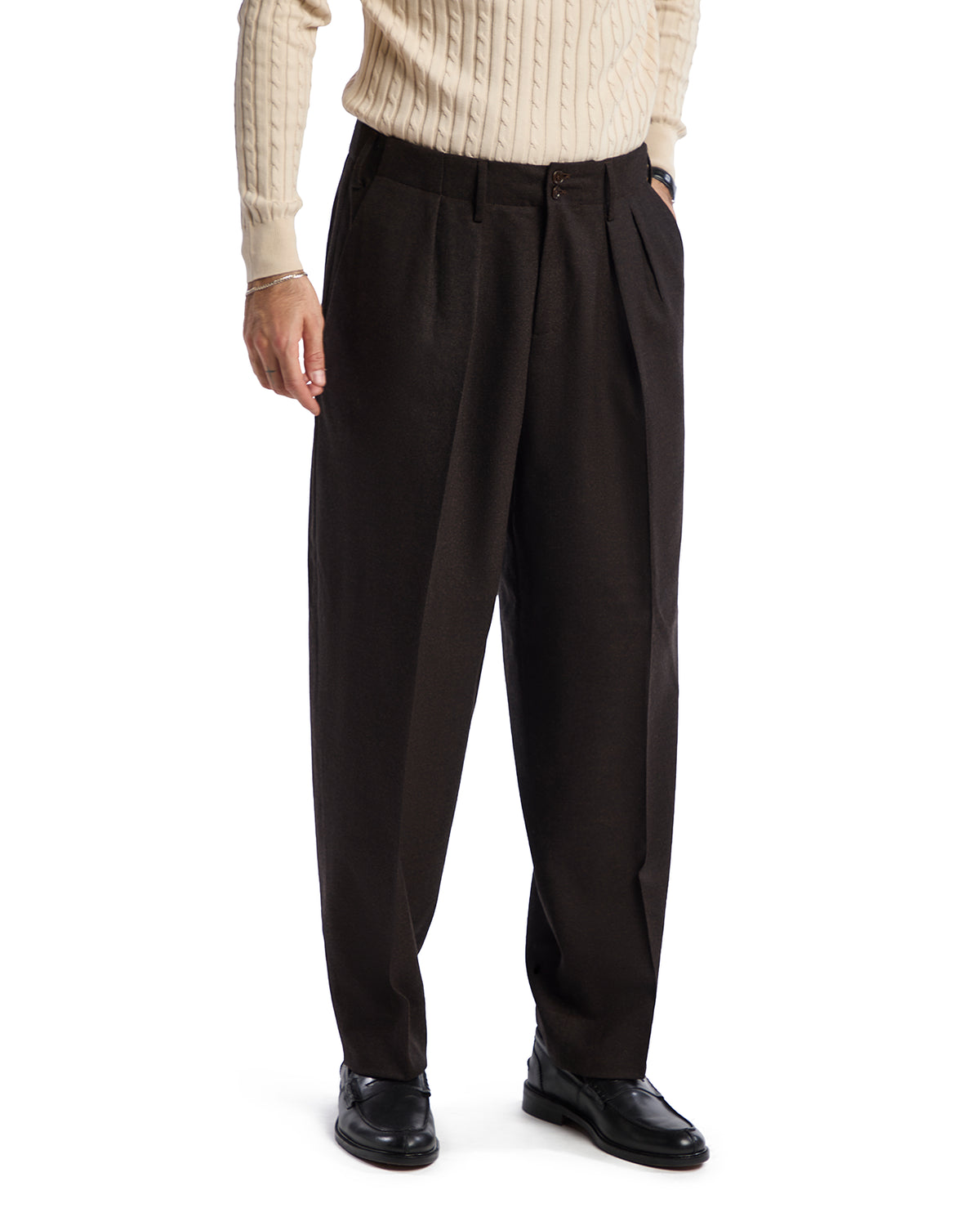 Pantalone Over in flanella Rugby Drago moro