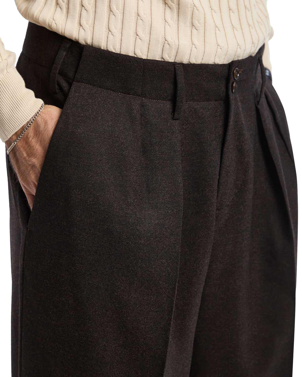 Pantalone Over in flanella Rugby Drago moro