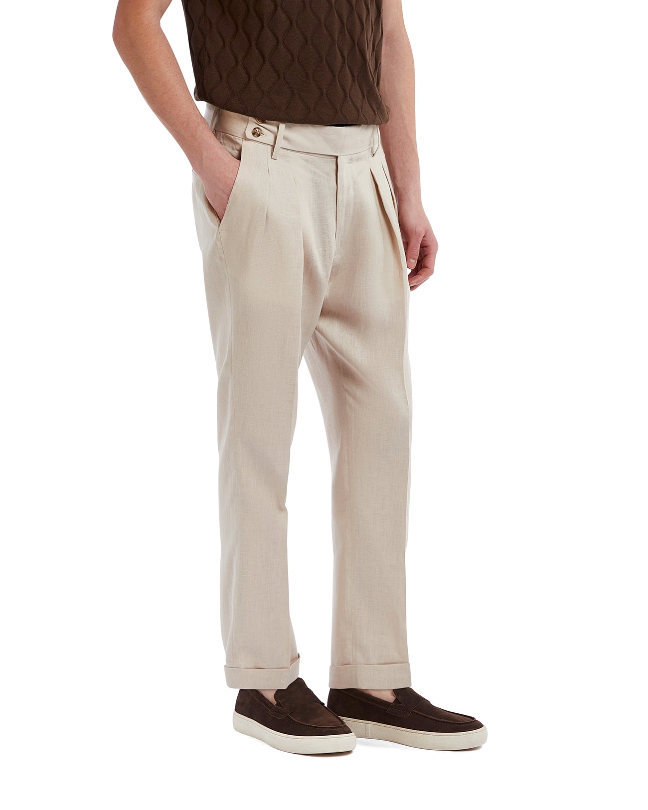 Pantalón Cargese de lino puro spago